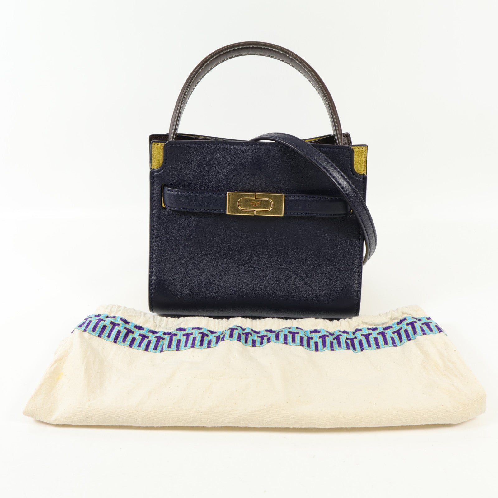 Tory Burch 牛皮皮革Shoulder Bag金扣肩背袋