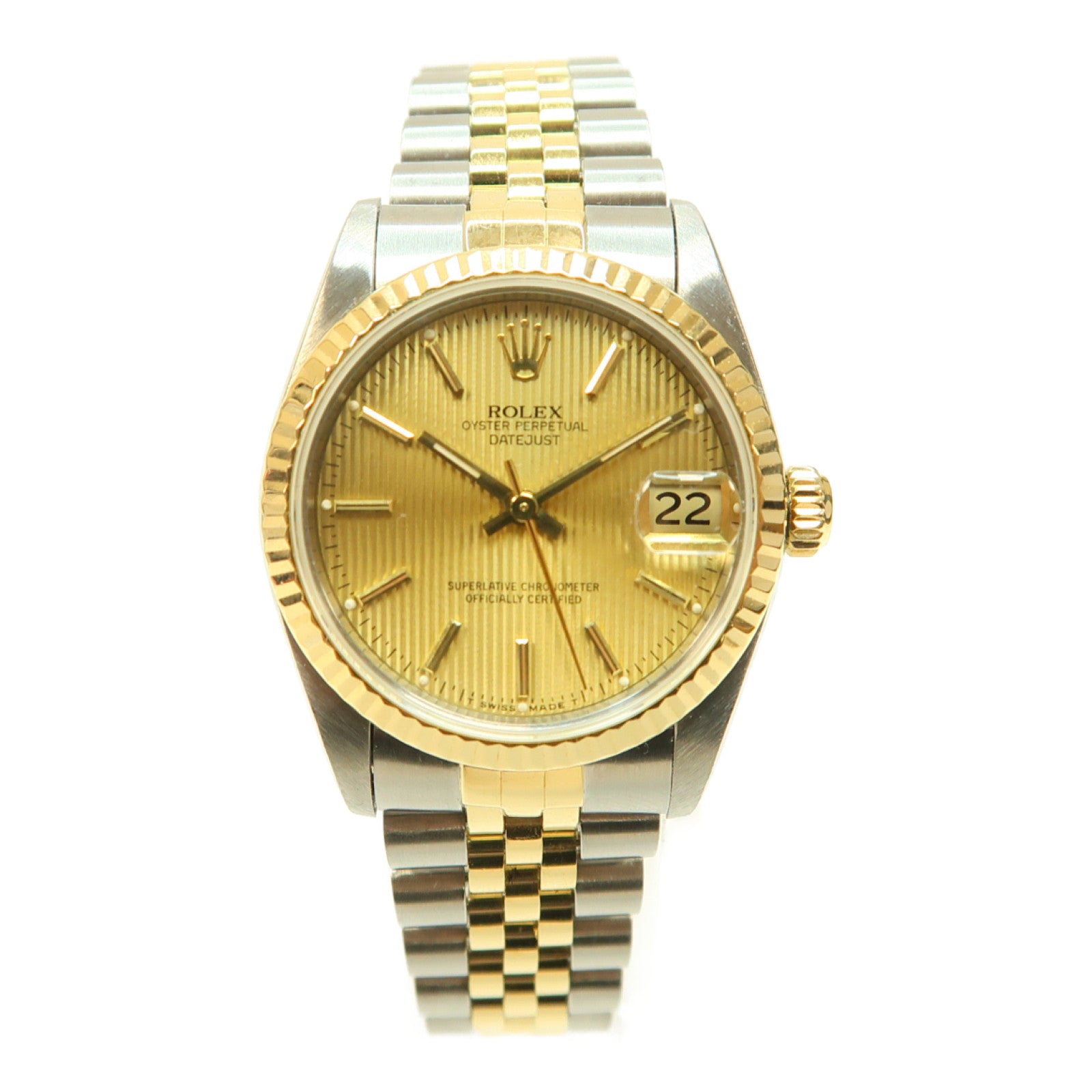 ROLEX Datejust 31mm 18K黃金/不鏽鋼手錶自動機芯金色
