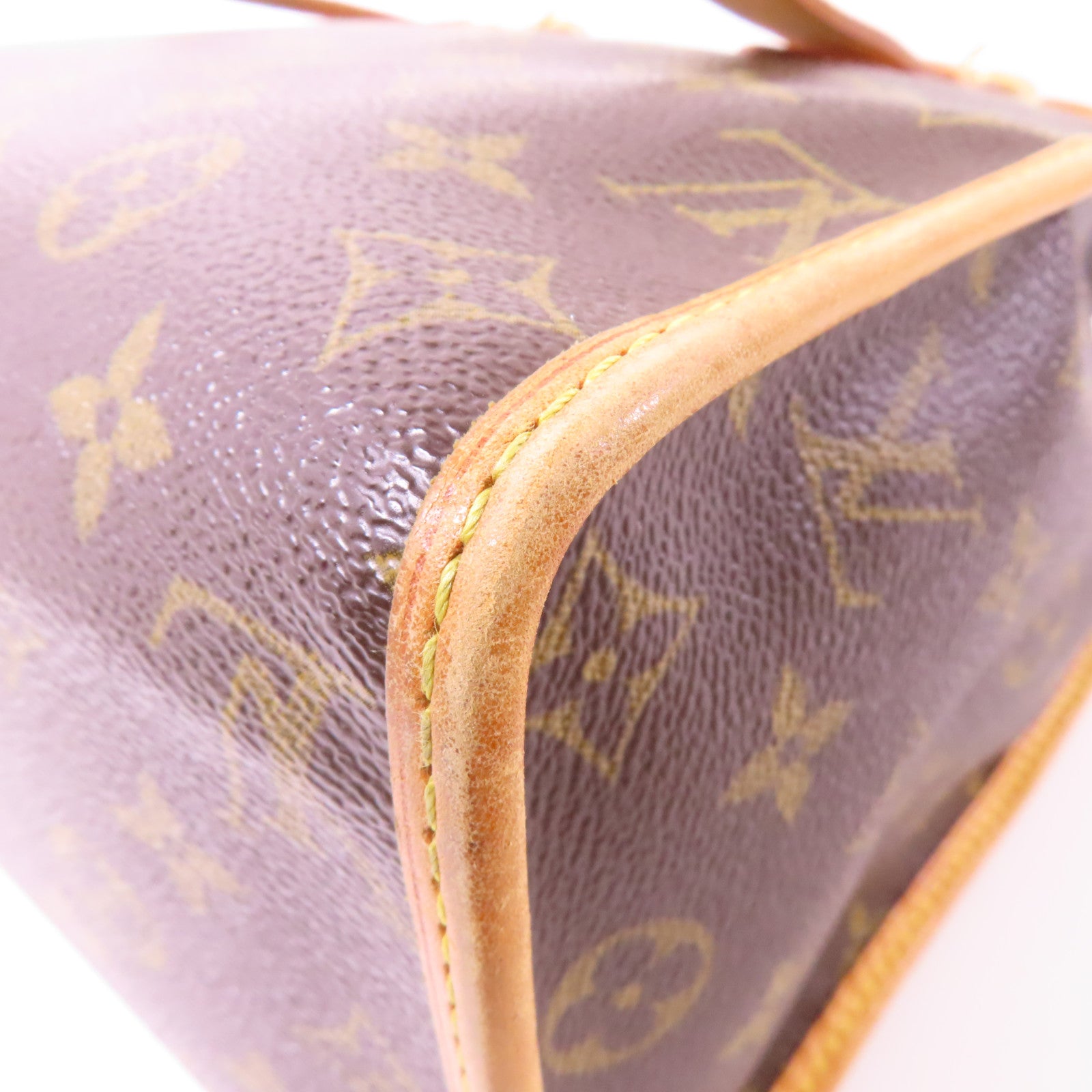 LOUIS VUITTON Monogram Popincourt Haut金扣肩背袋啡色