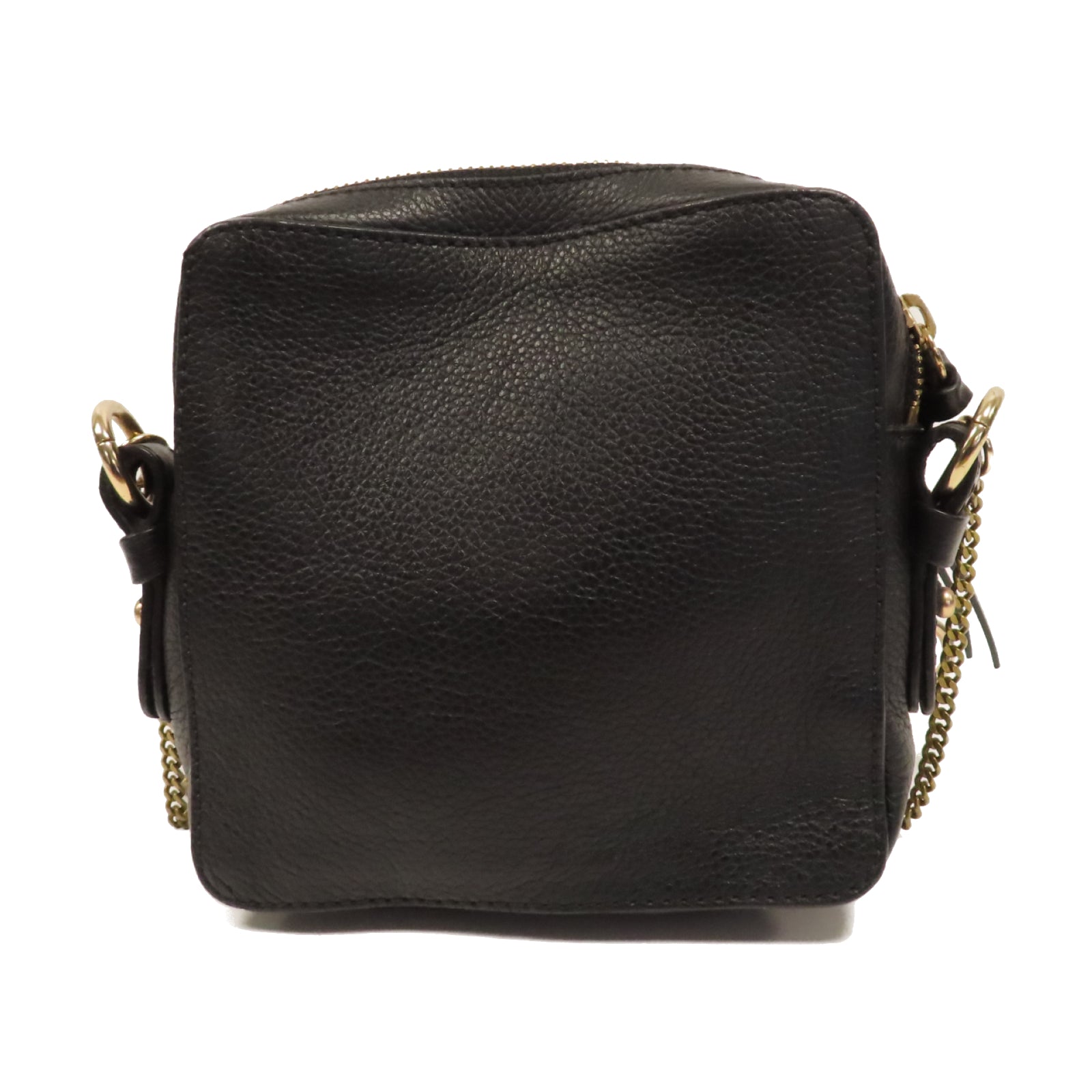 SEE BY CHLOE 【激減優惠】牛皮皮革Shoulder Bag金扣鏈帶肩背袋黑色