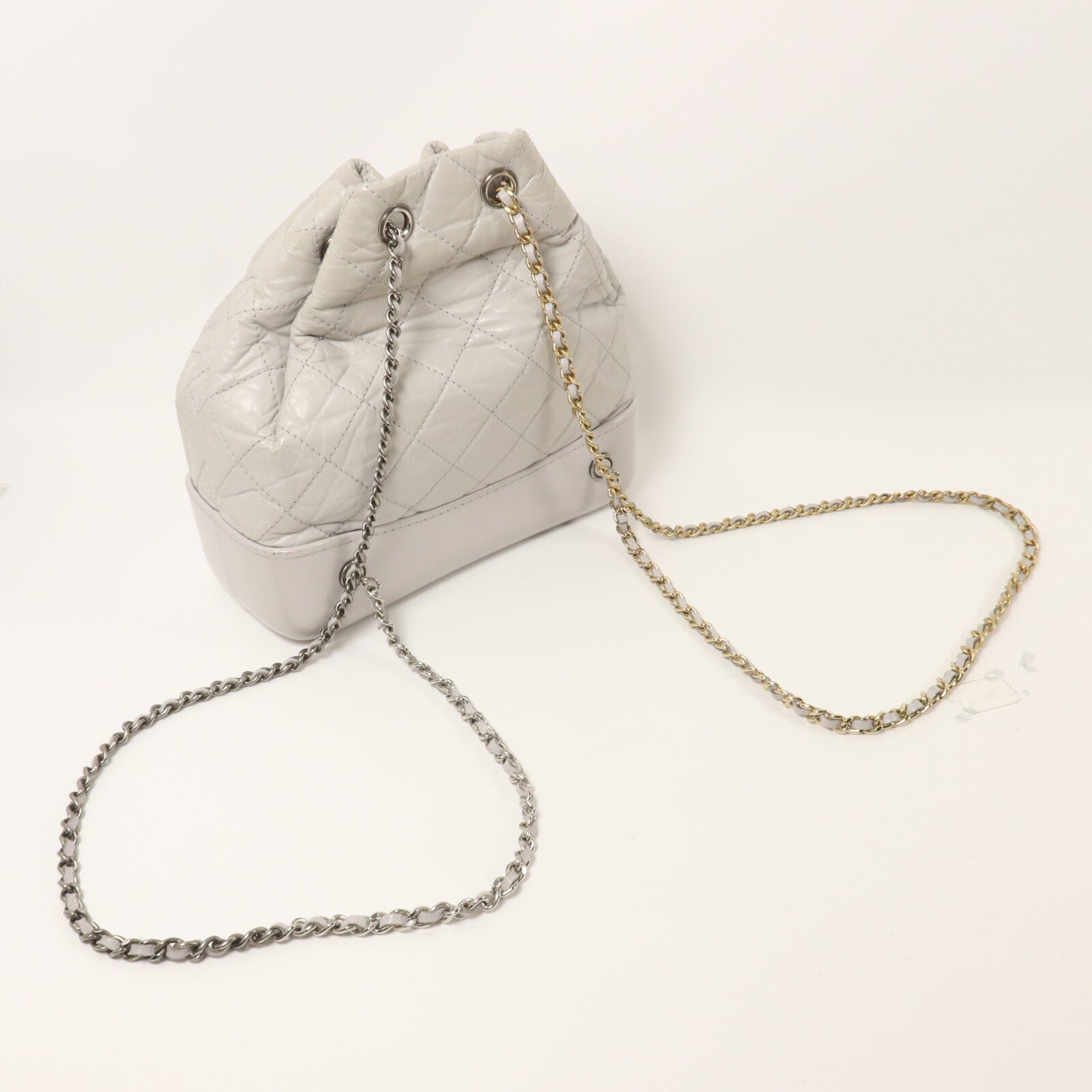 CHANEL 羊皮皮革Gabrielle Backpack Small鏈帶背包