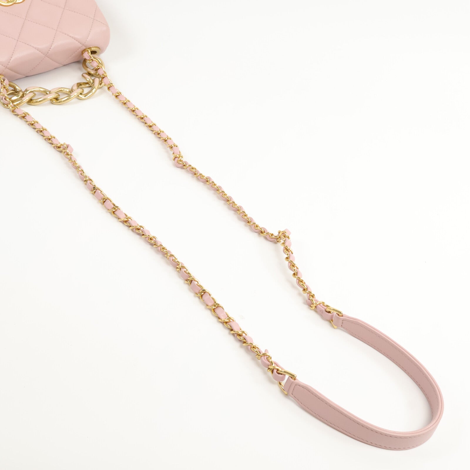 CHANEL 羊皮皮革Seasonal Flap鏈條手挽肩背兩用袋