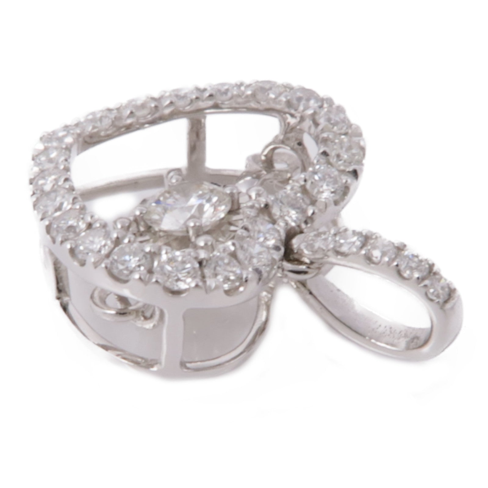 JEWELRY 18K白金Diamond Pendant Top鑽石吊墜