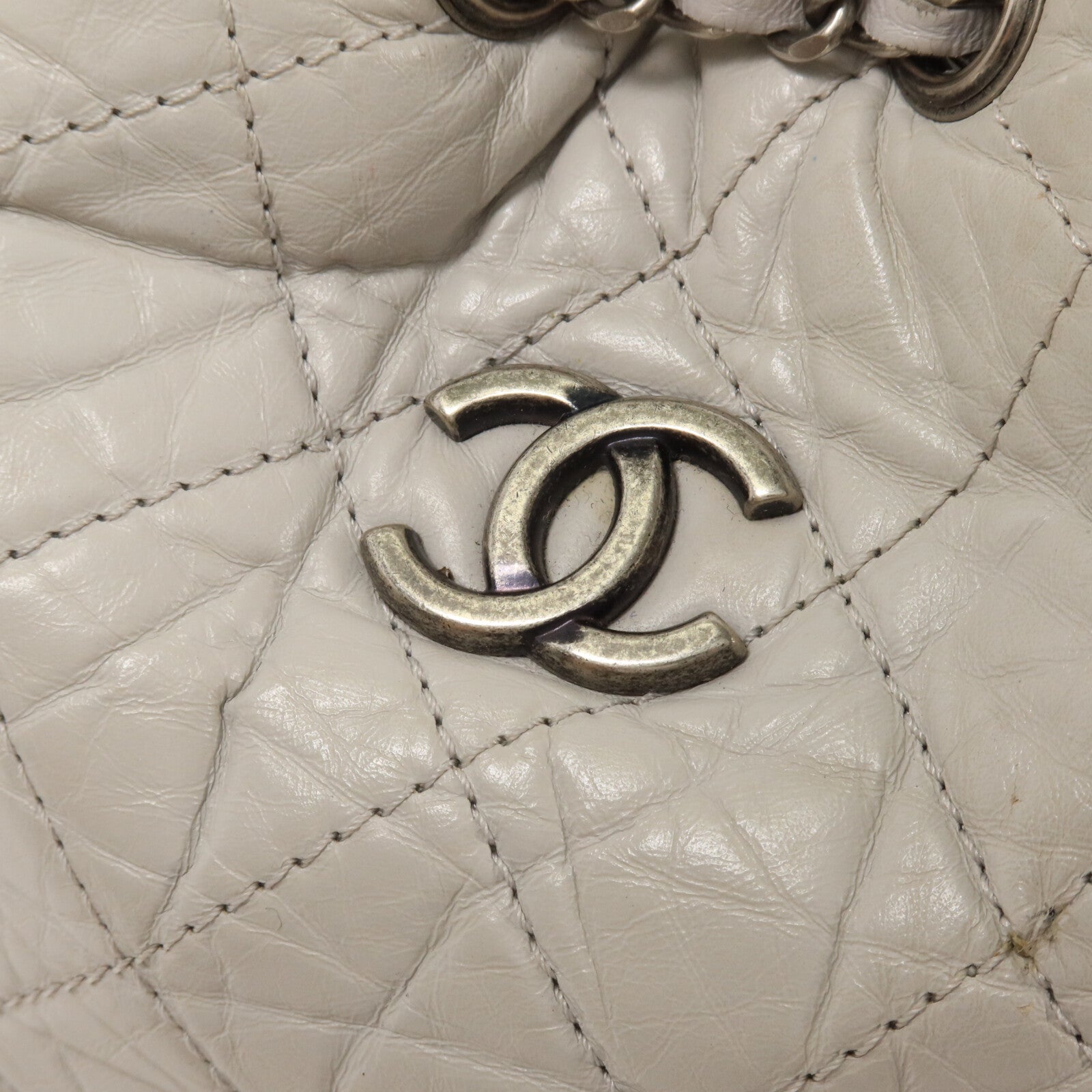 CHANEL 羊皮皮革Gabrielle Backpack Small鏈帶背包