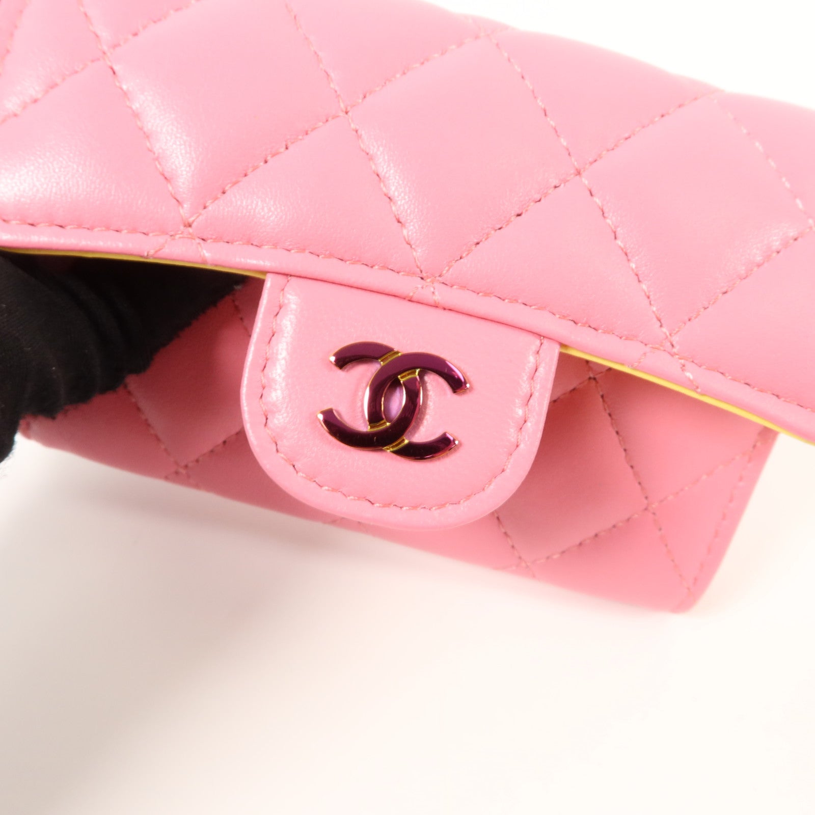 CHANEL 羊皮皮革Card Case金扣卡片套