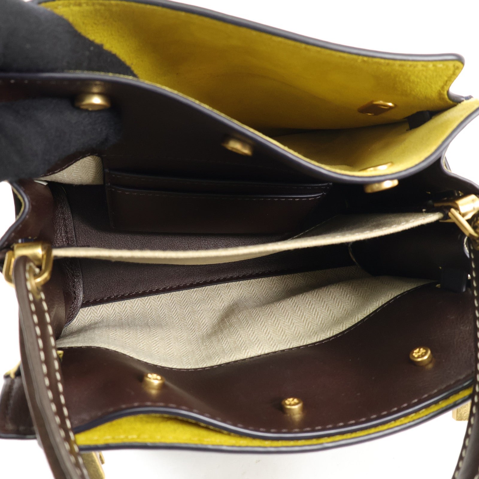 Tory Burch 牛皮皮革Shoulder Bag金扣肩背袋