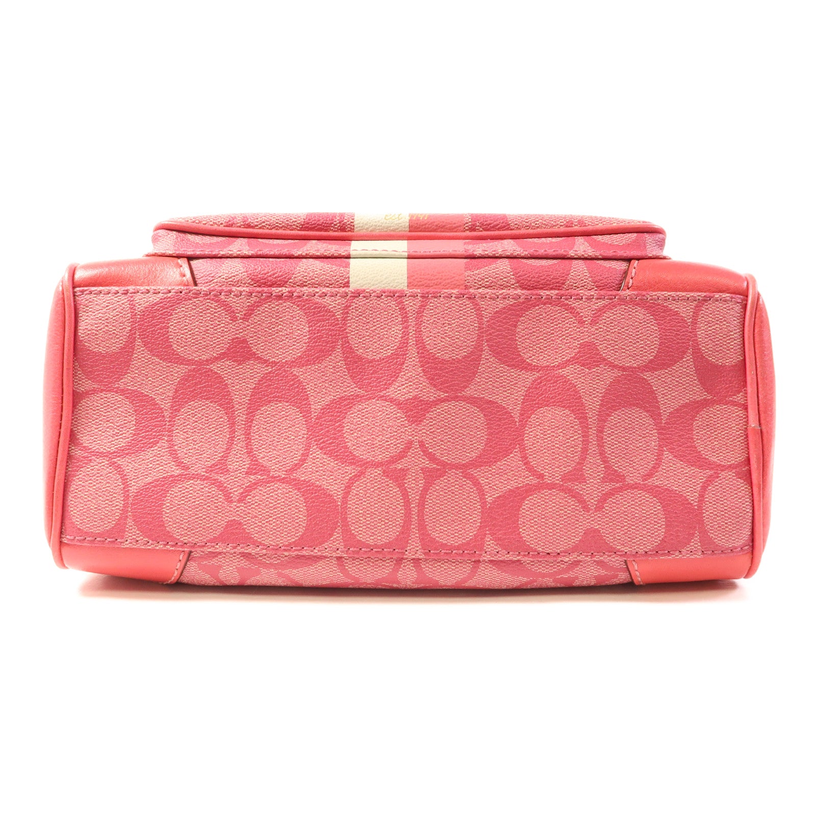 COACH 塗層帆布Hand Bag金扣手挽袋