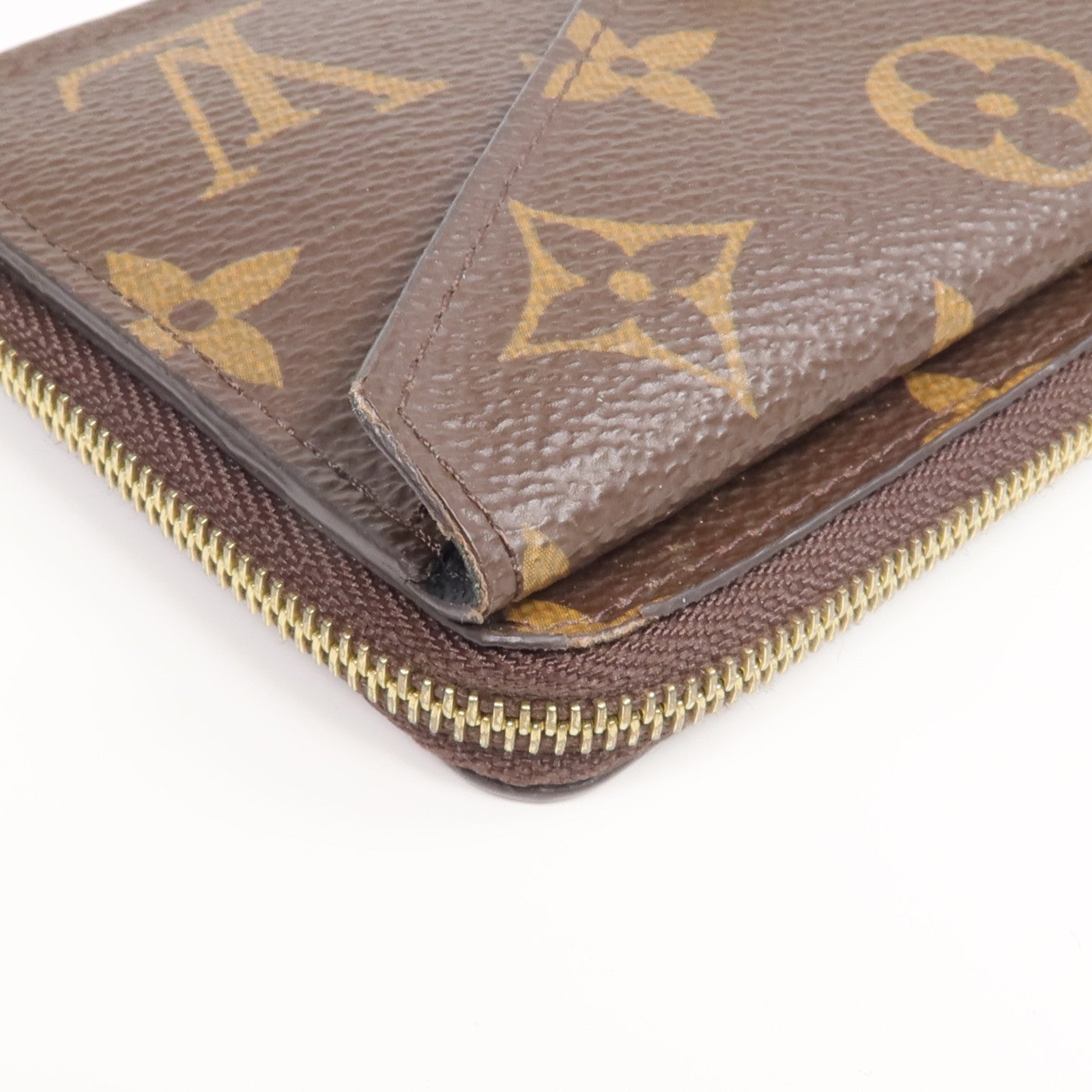 LOUIS VUITTON Monogram Recto Verso金扣卡片套