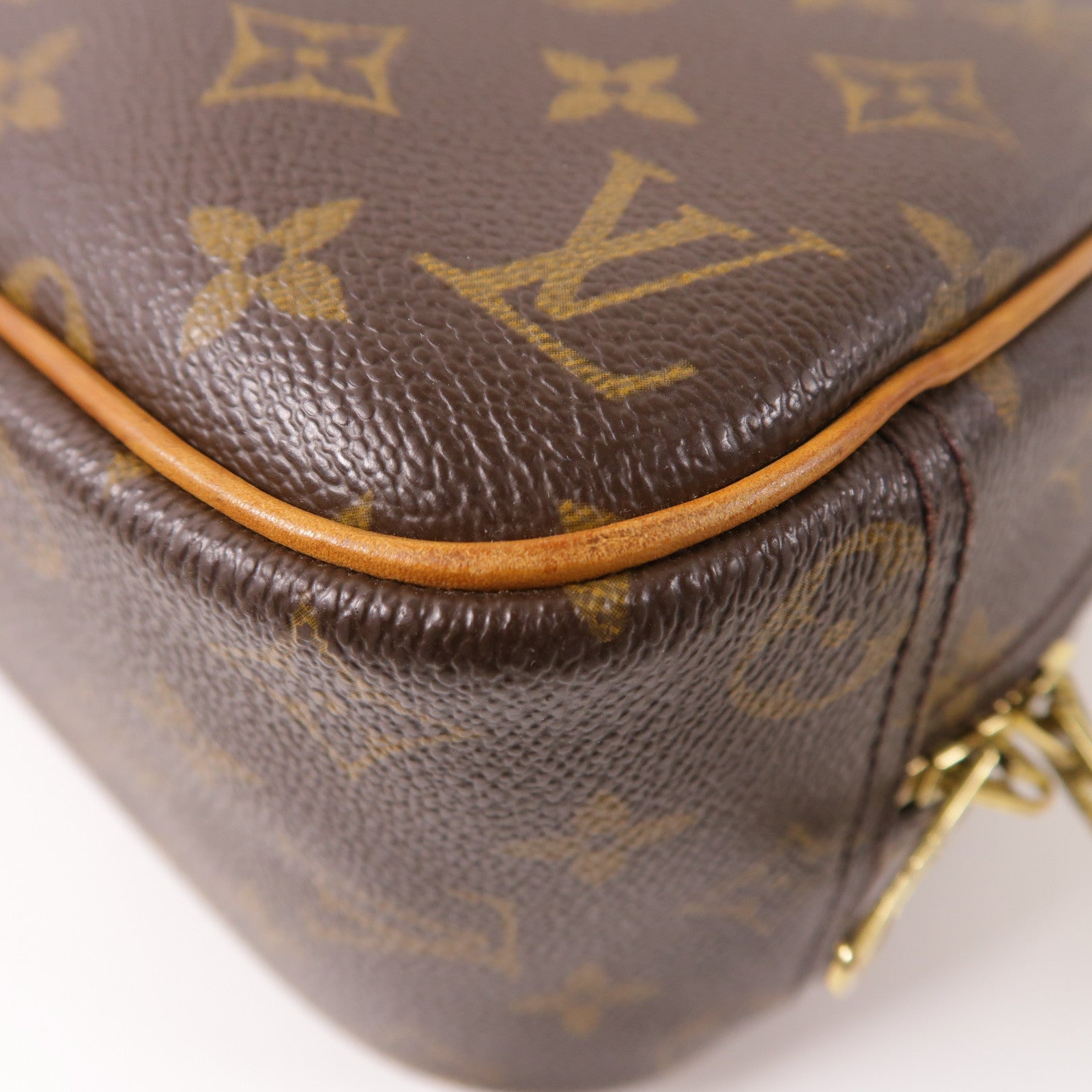 LOUIS VUITTON LV GHW Trouville Hand Bag M42228 Monogram Brown