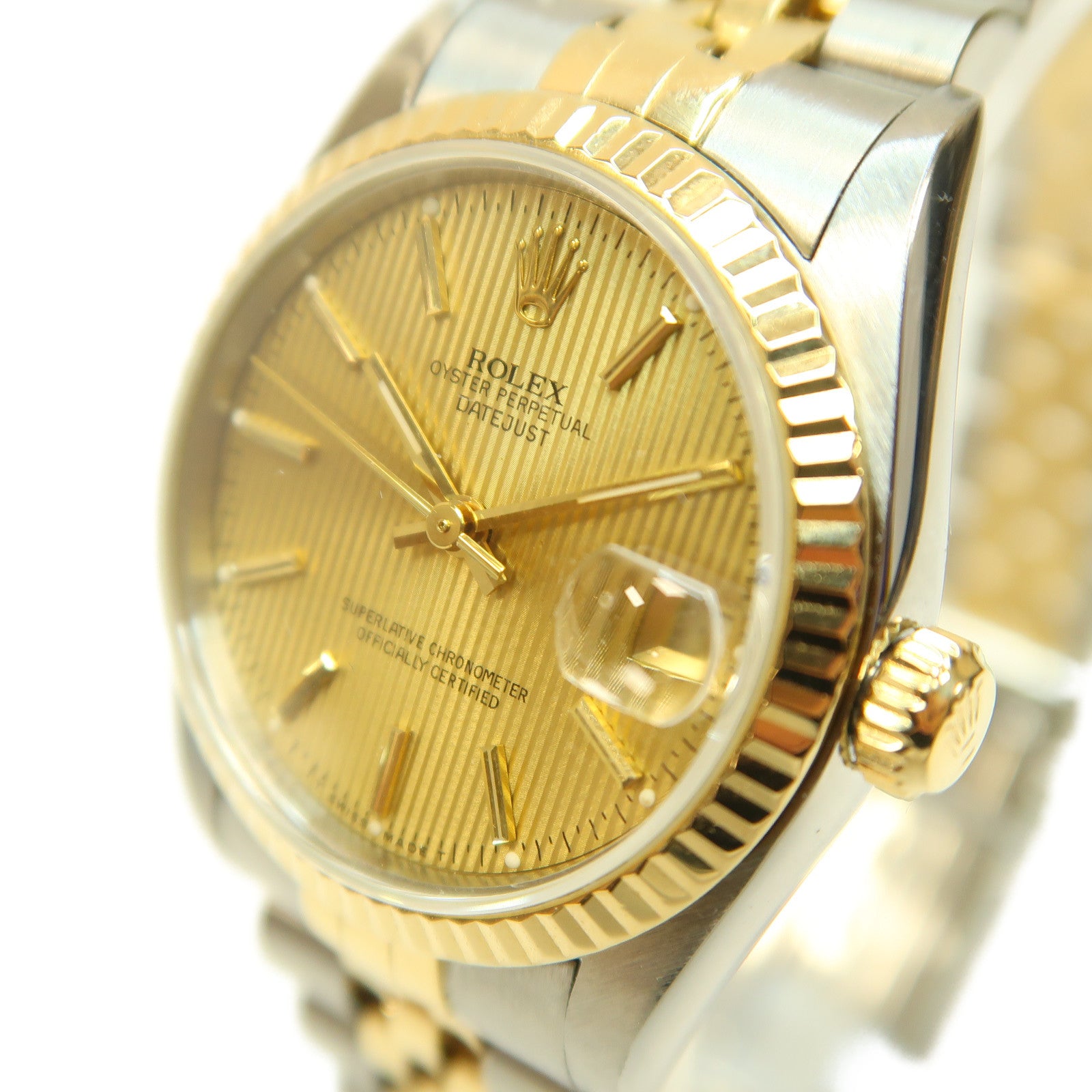 ROLEX Datejust 31mm 18K黃金/不鏽鋼手錶自動機芯金色