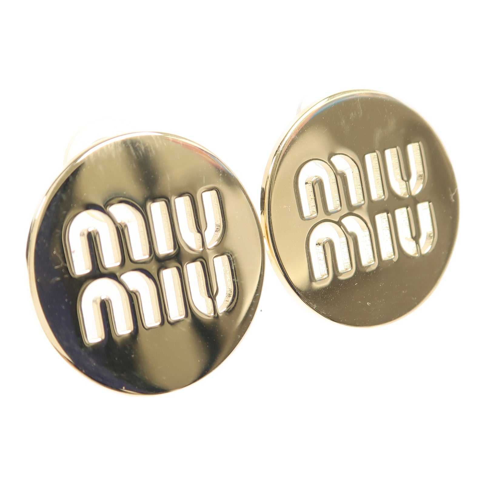 Miu Miu 金屬Earrings耳環金色