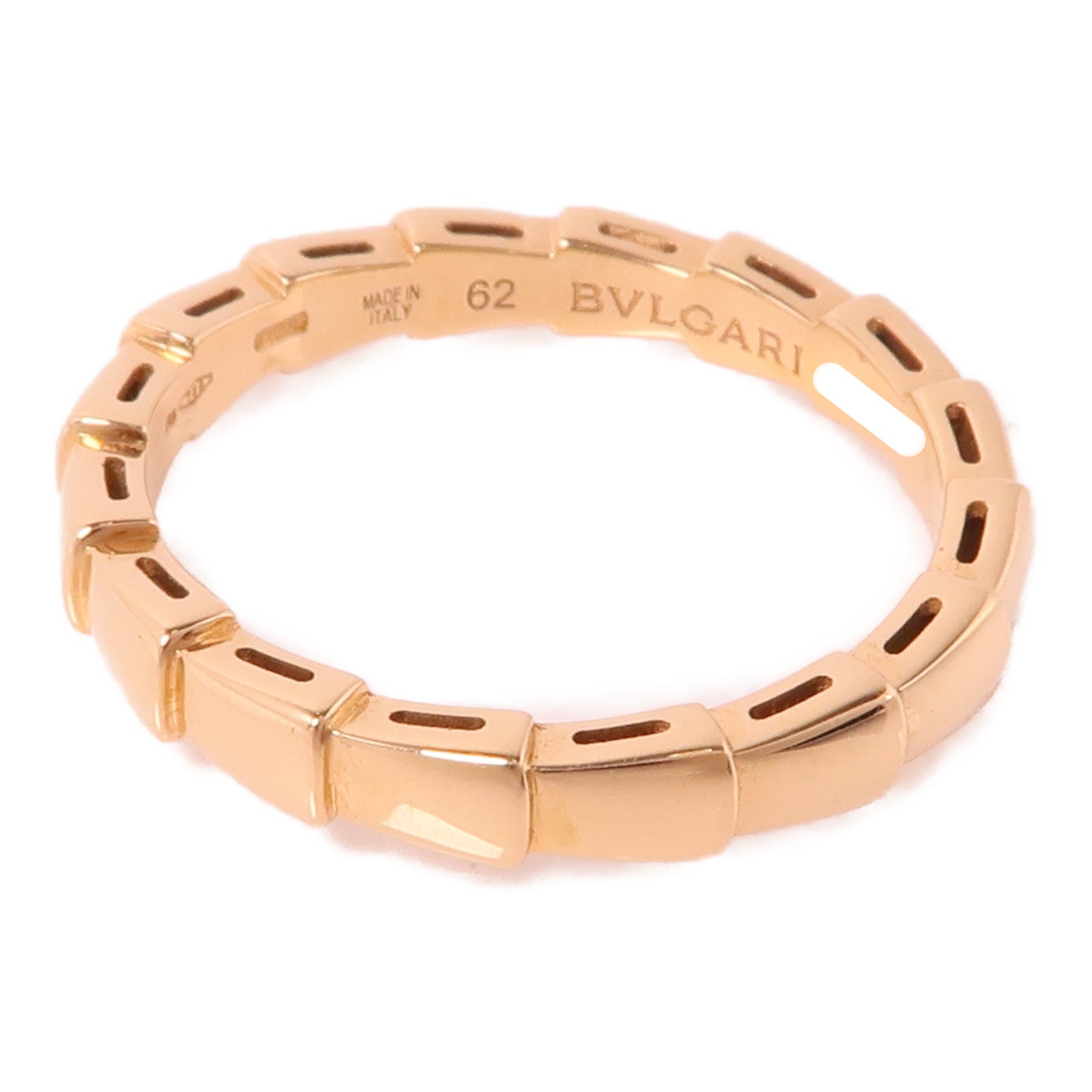 BVLGARI 18K玫瑰金Serpenti Ring戒指Bvlgari#62/US#9.75