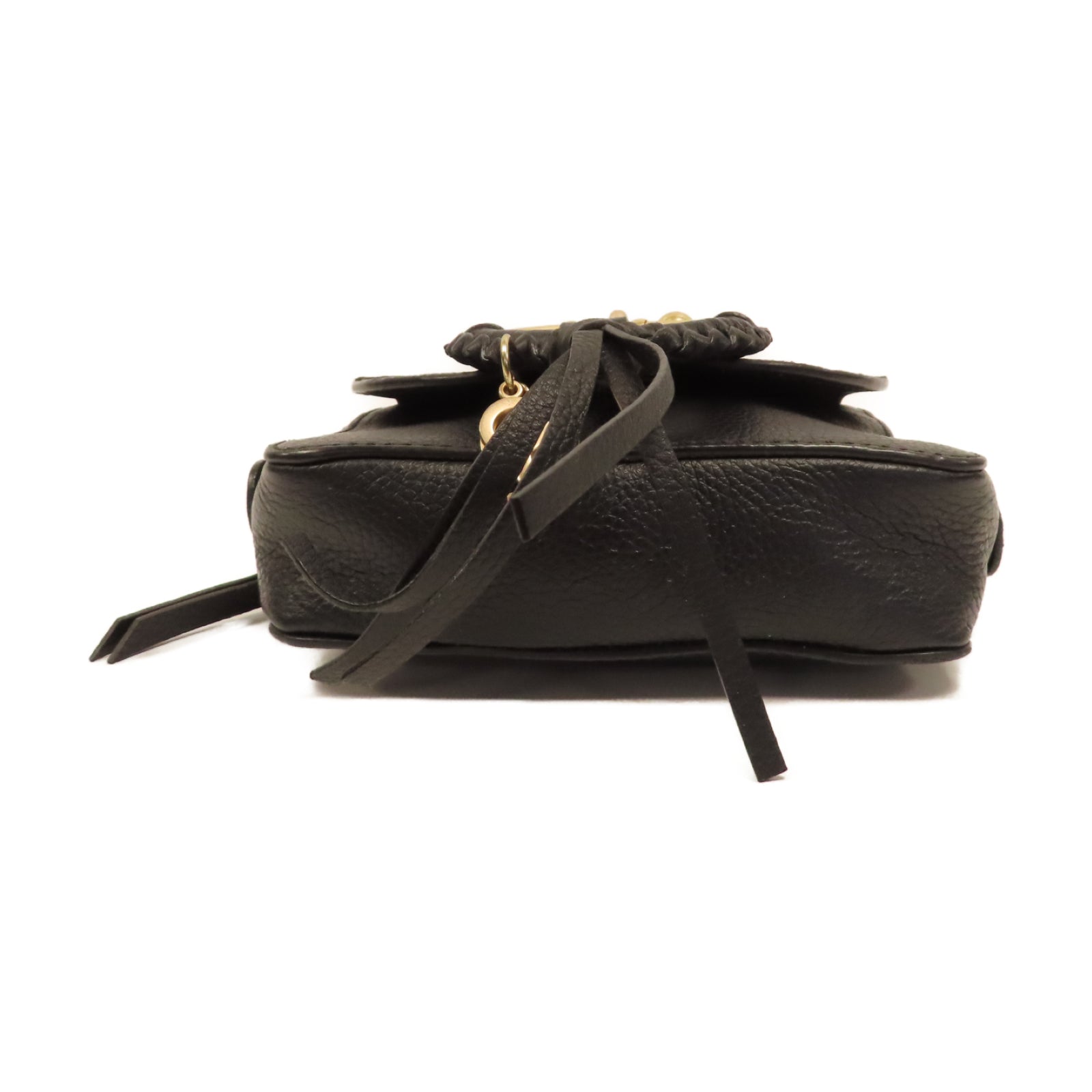 SEE BY CHLOE 【激減優惠】牛皮皮革Shoulder Bag金扣鏈帶肩背袋黑色