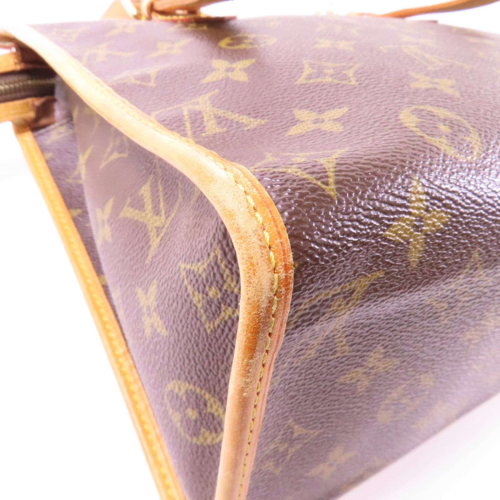 LOUIS VUITTON Monogram Popincourt Haut金扣肩背袋啡色