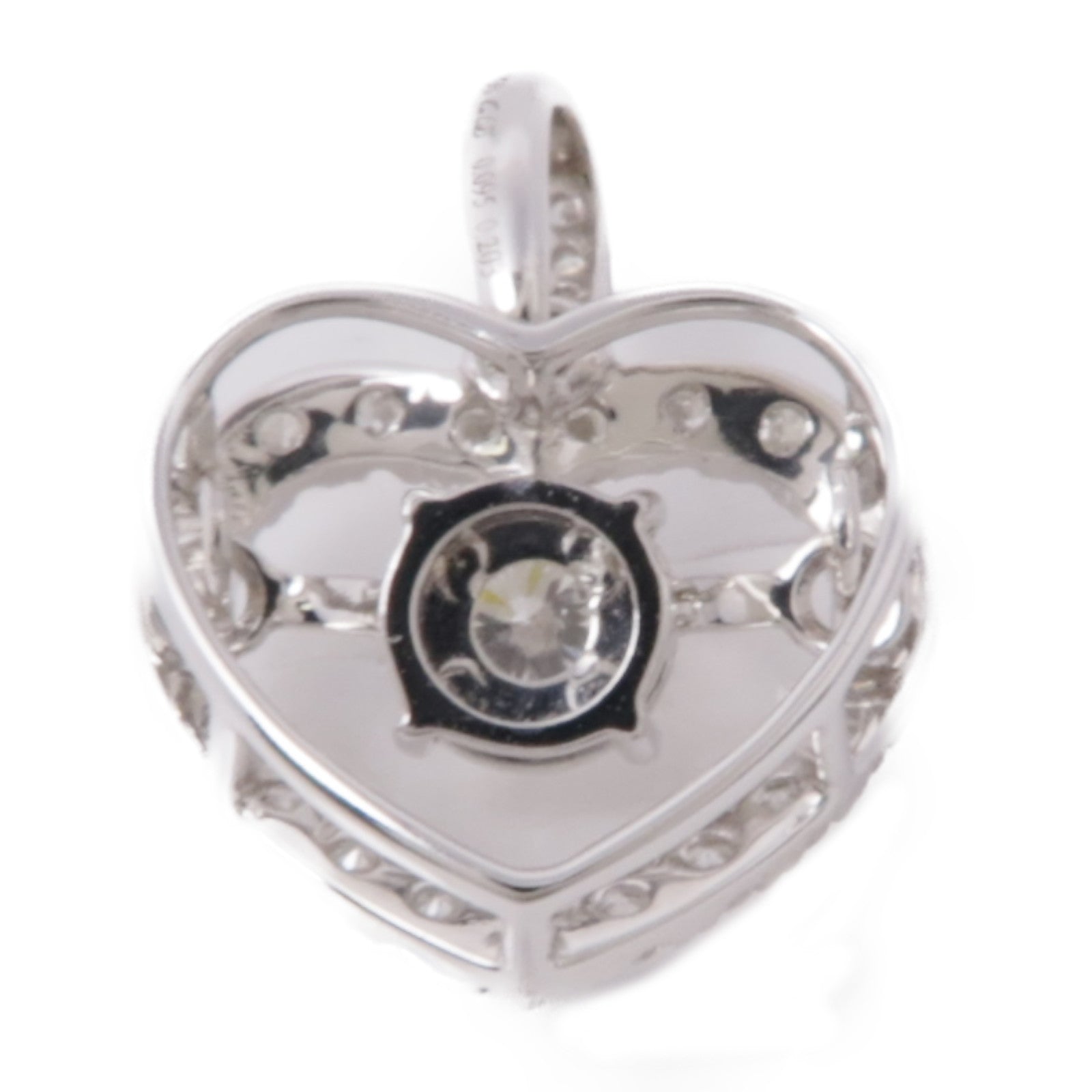JEWELRY 18K白金Diamond Pendant Top鑽石吊墜