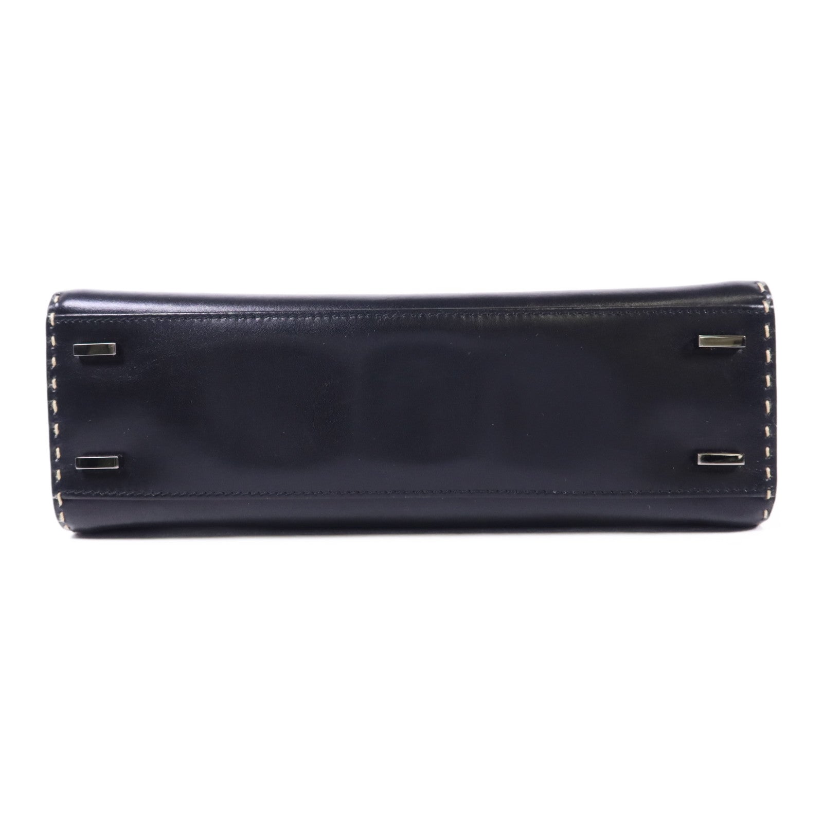 GUCCI 牛皮皮革Handbag銀扣手挽袋