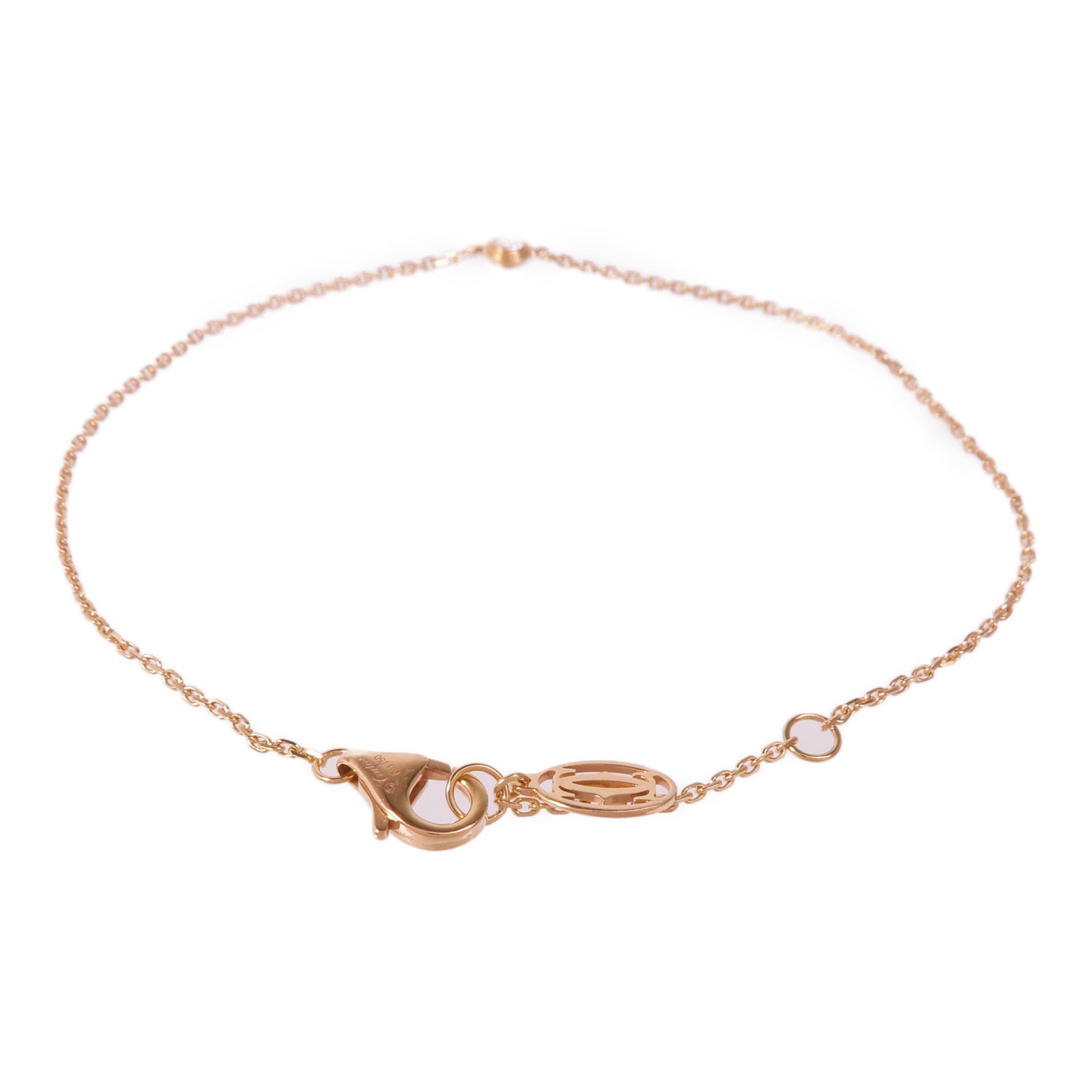 CARTIER 18K玫瑰金d'Amour鑽石手鏈