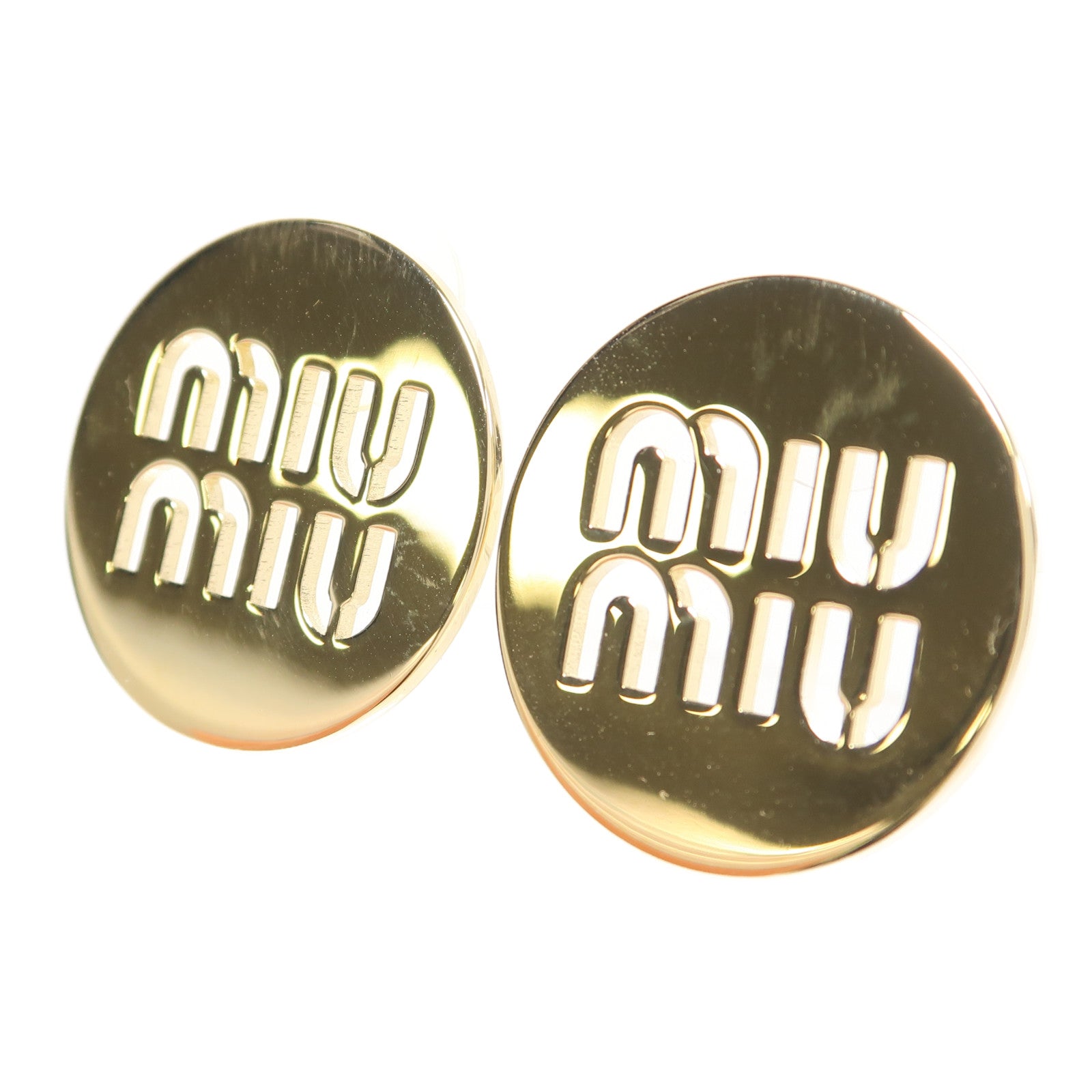 Miu Miu 金屬Earrings耳環金色