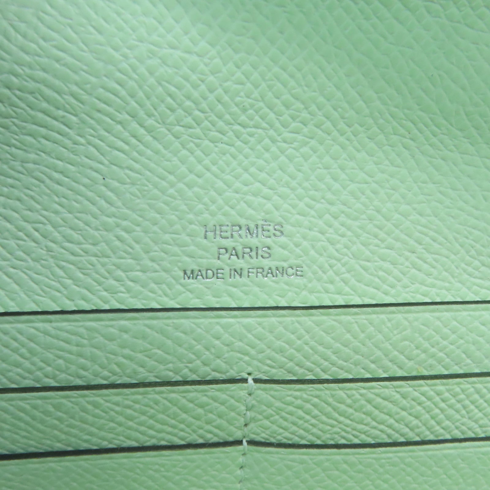 HERMES **【激減優惠】Epsom皮革Maillon To Go銀扣肩背袋綠色