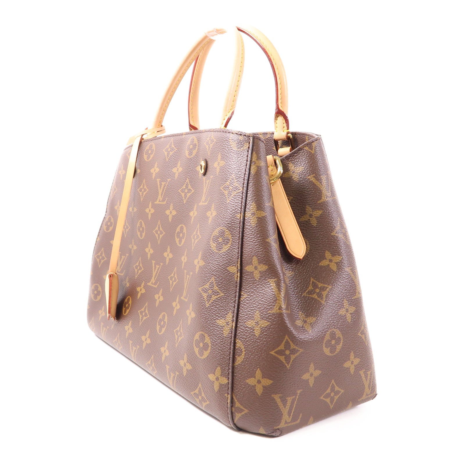 LOUIS VUITTON Monogram Montaigne MM金扣手挽肩背兩用袋