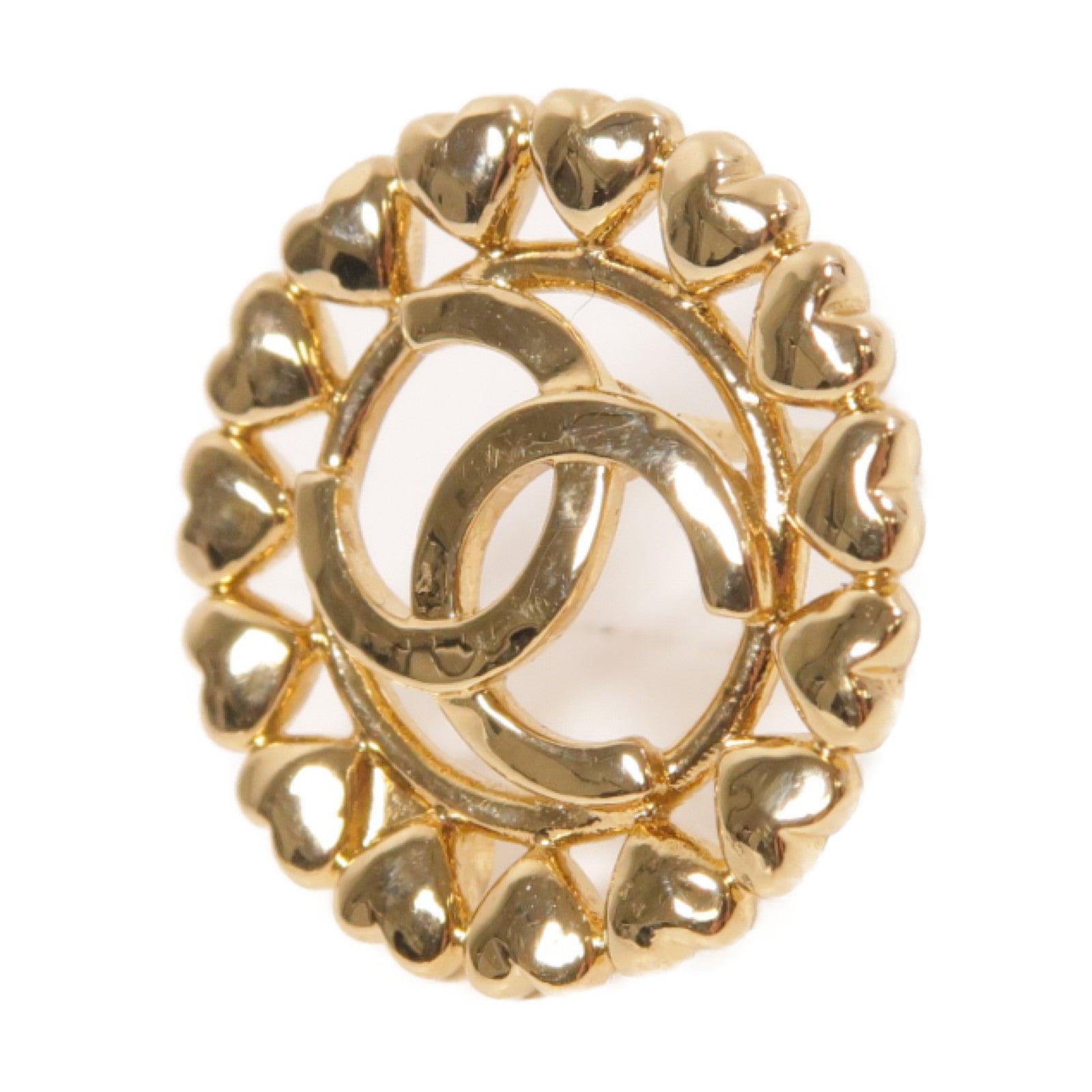 CHANEL 金屬Earrings耳環金色