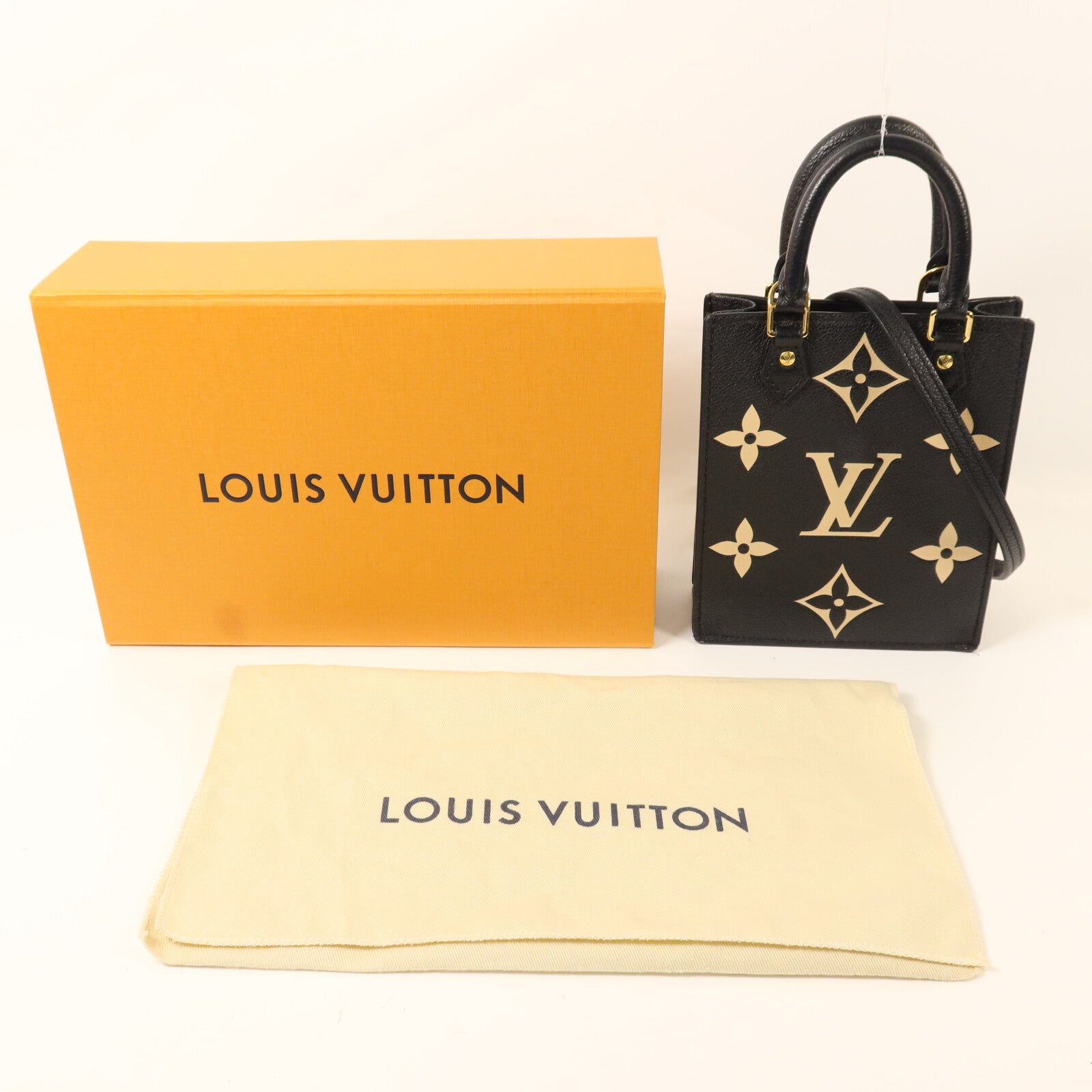 LOUIS VUITTON 【激減優惠】Monogram Eepreinte Petit Sac Plat金扣手挽肩背兩用袋