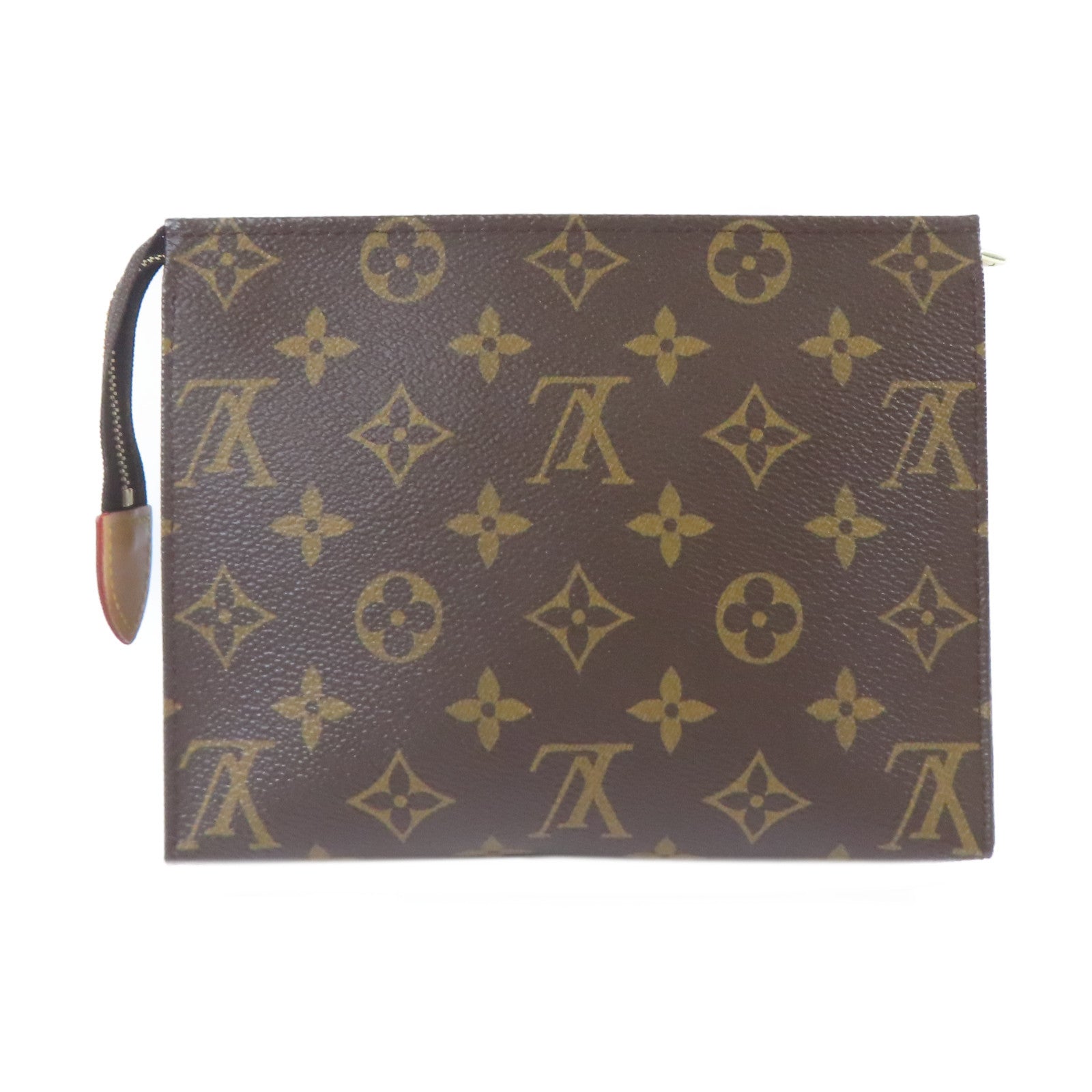 LOUIS VUITTON Monogram Poche Toilette 19金扣手拿包啡色