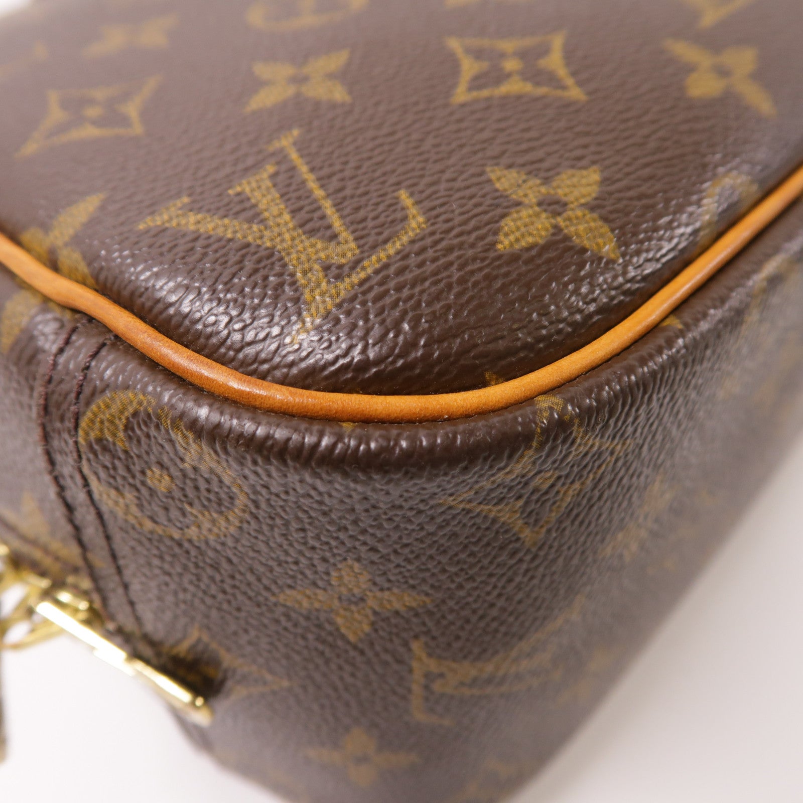 LOUIS VUITTON LV GHW Trouville Hand Bag M42228 Monogram Brown