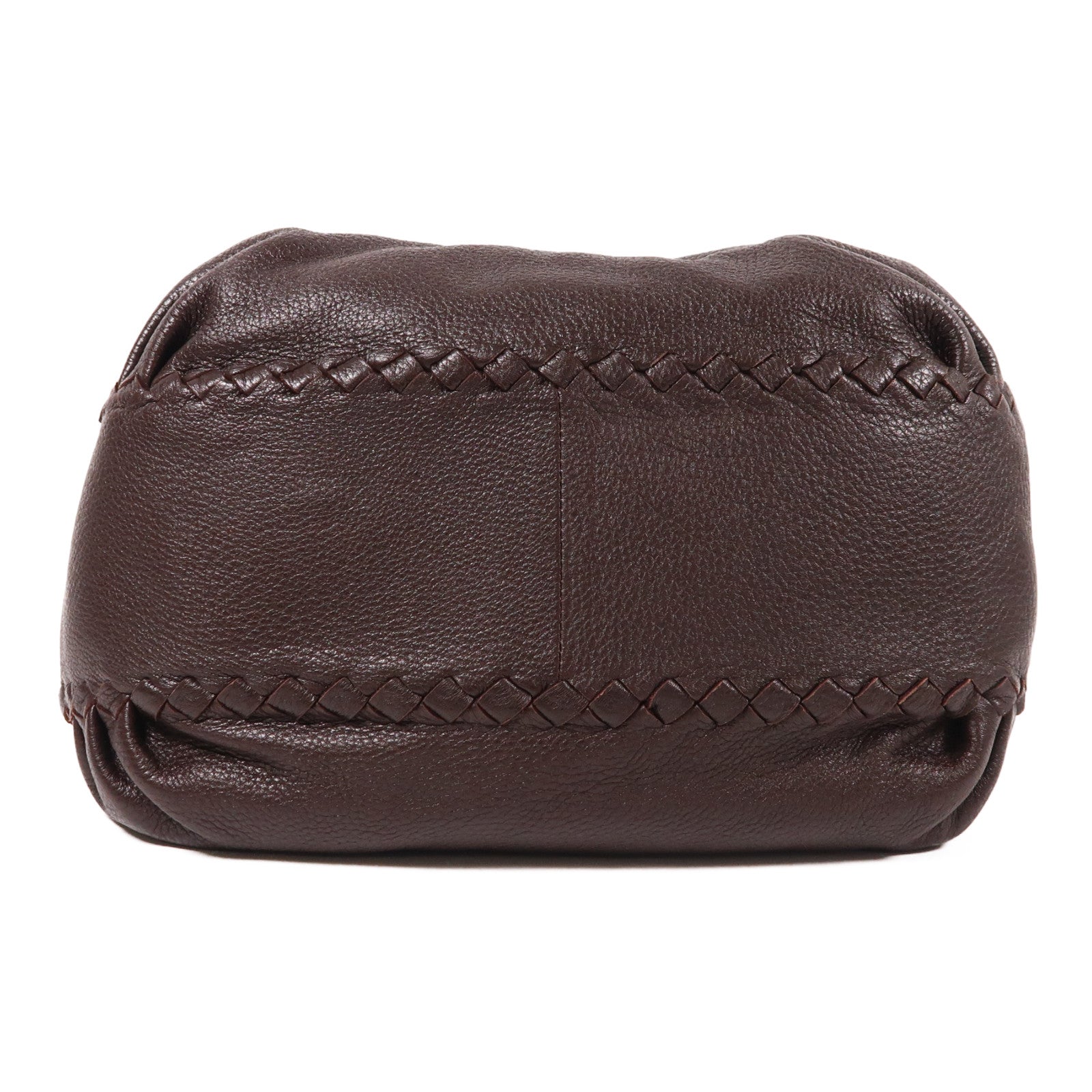 BOTTEGA VENETA 牛皮皮革Hand Bag手挽袋棕色