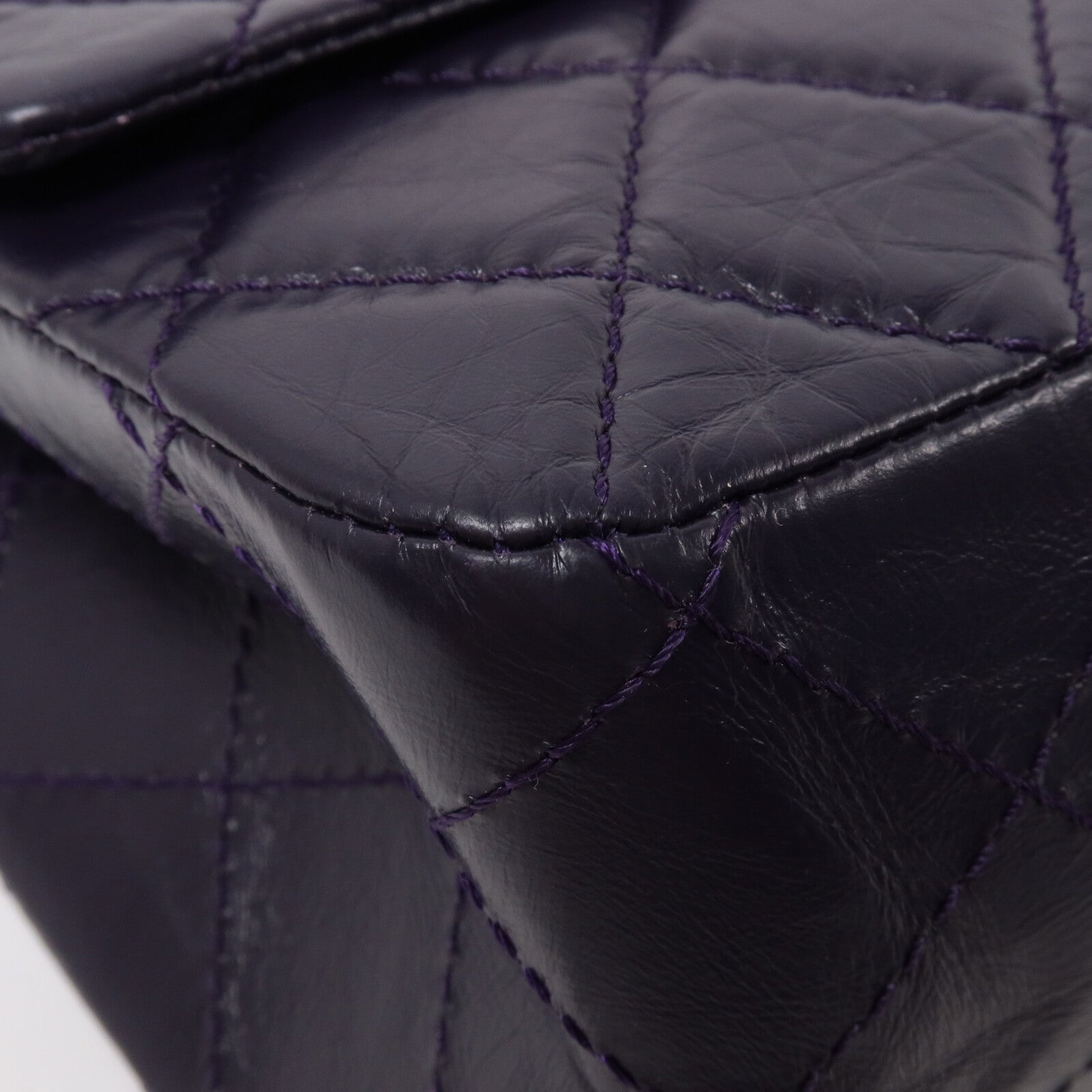 CHANEL 牛皮皮革2.55 Large鏈帶肩背袋