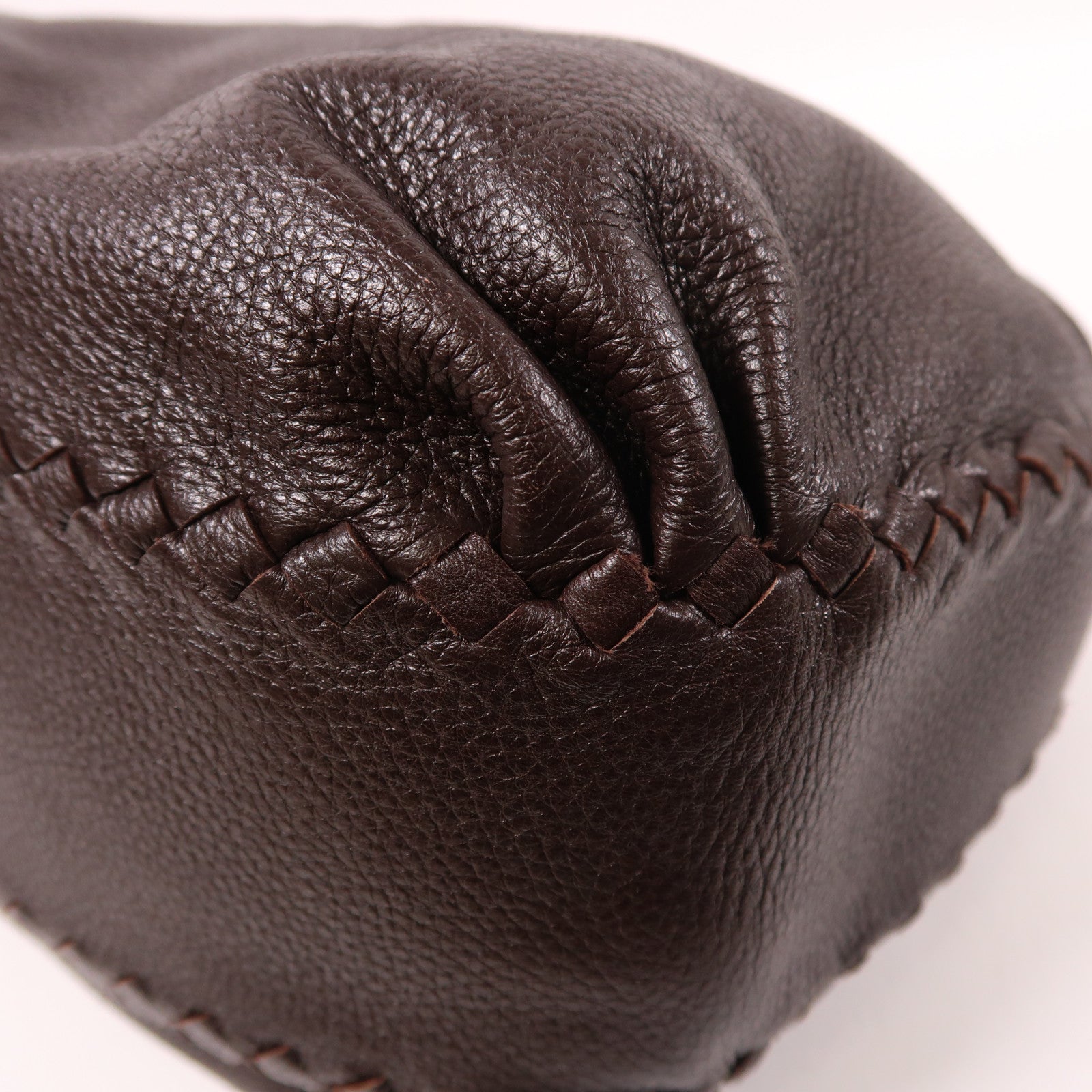 BOTTEGA VENETA 牛皮皮革Hand Bag手挽袋棕色
