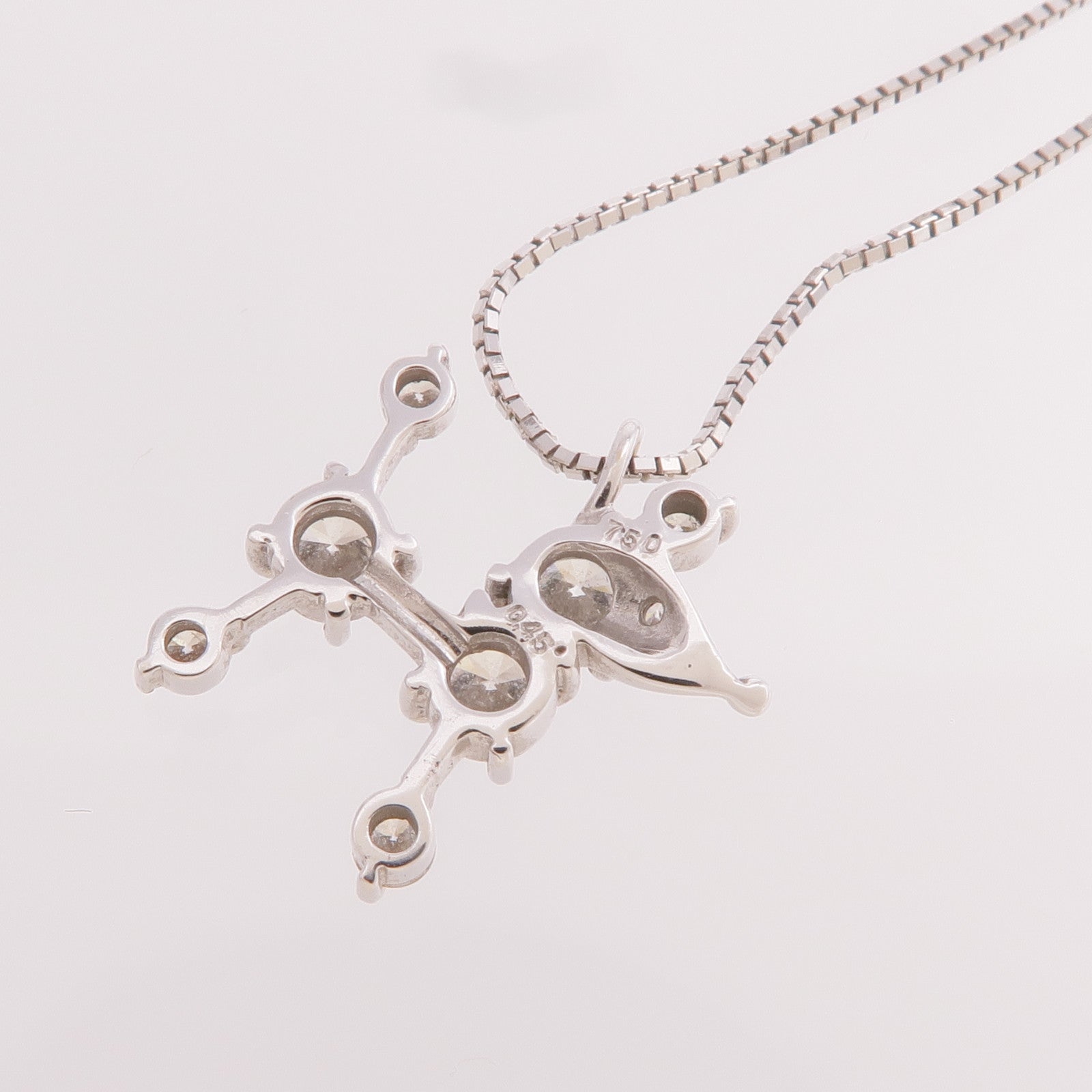 Ponte Vecchio 18K白金Diamond Necklace鑽石項鍊