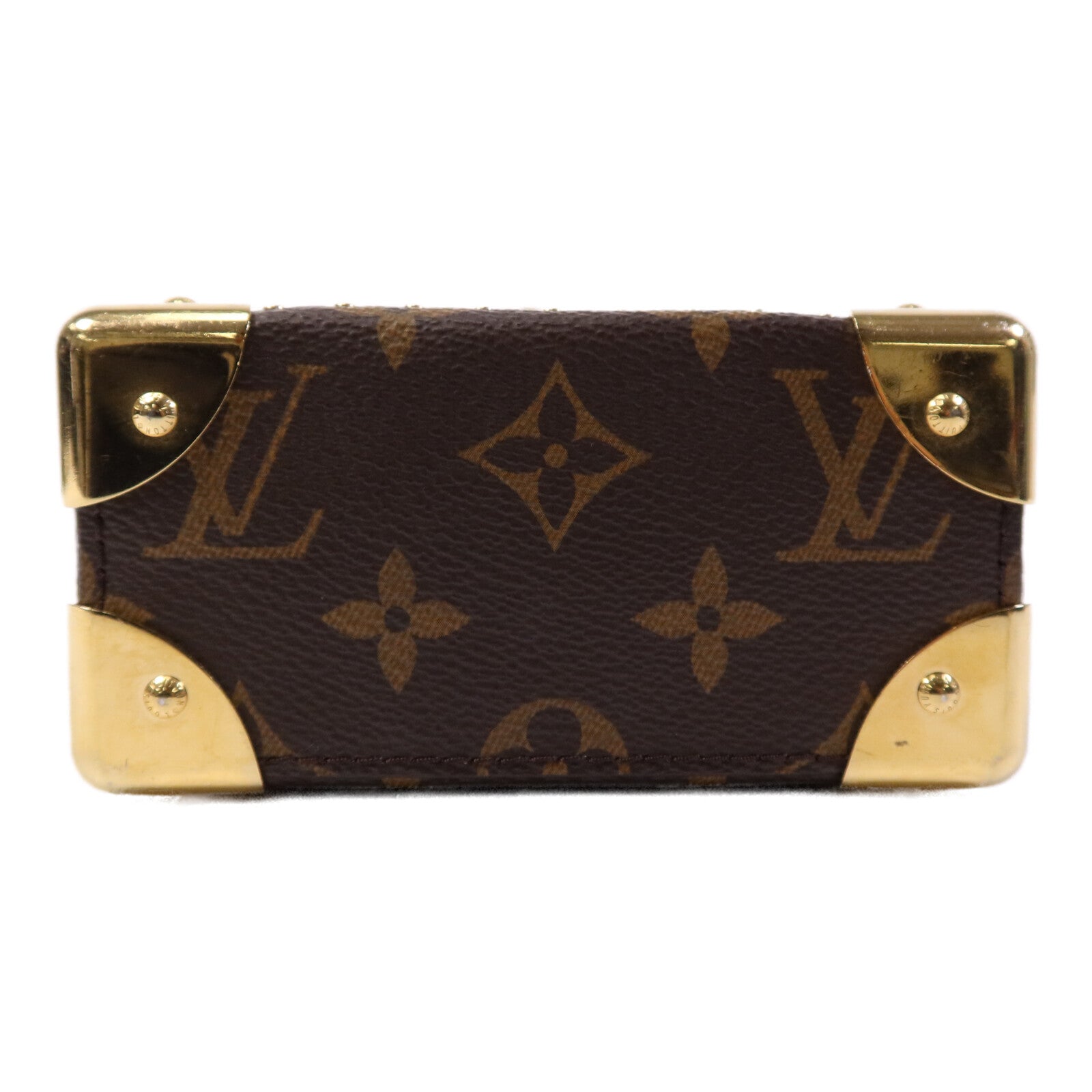 LOUIS VUITTON Monogram/Monogram Reverse Camera Box金扣鏈帶手挽肩背兩用袋