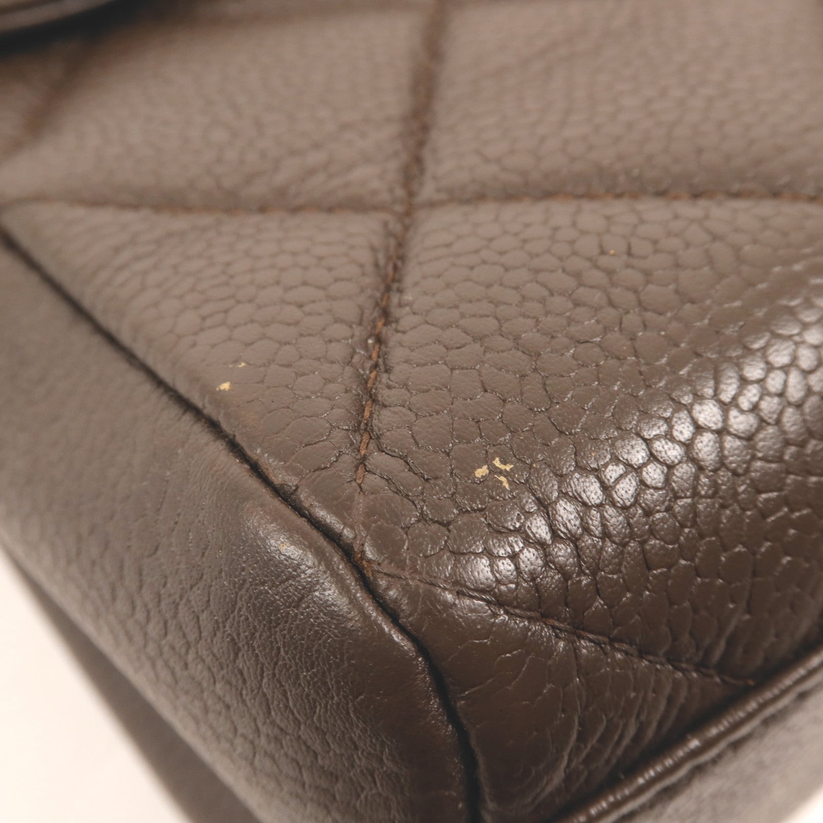 CHANEL 牛皮皮革Classic Flap銀扣鏈帶肩背袋