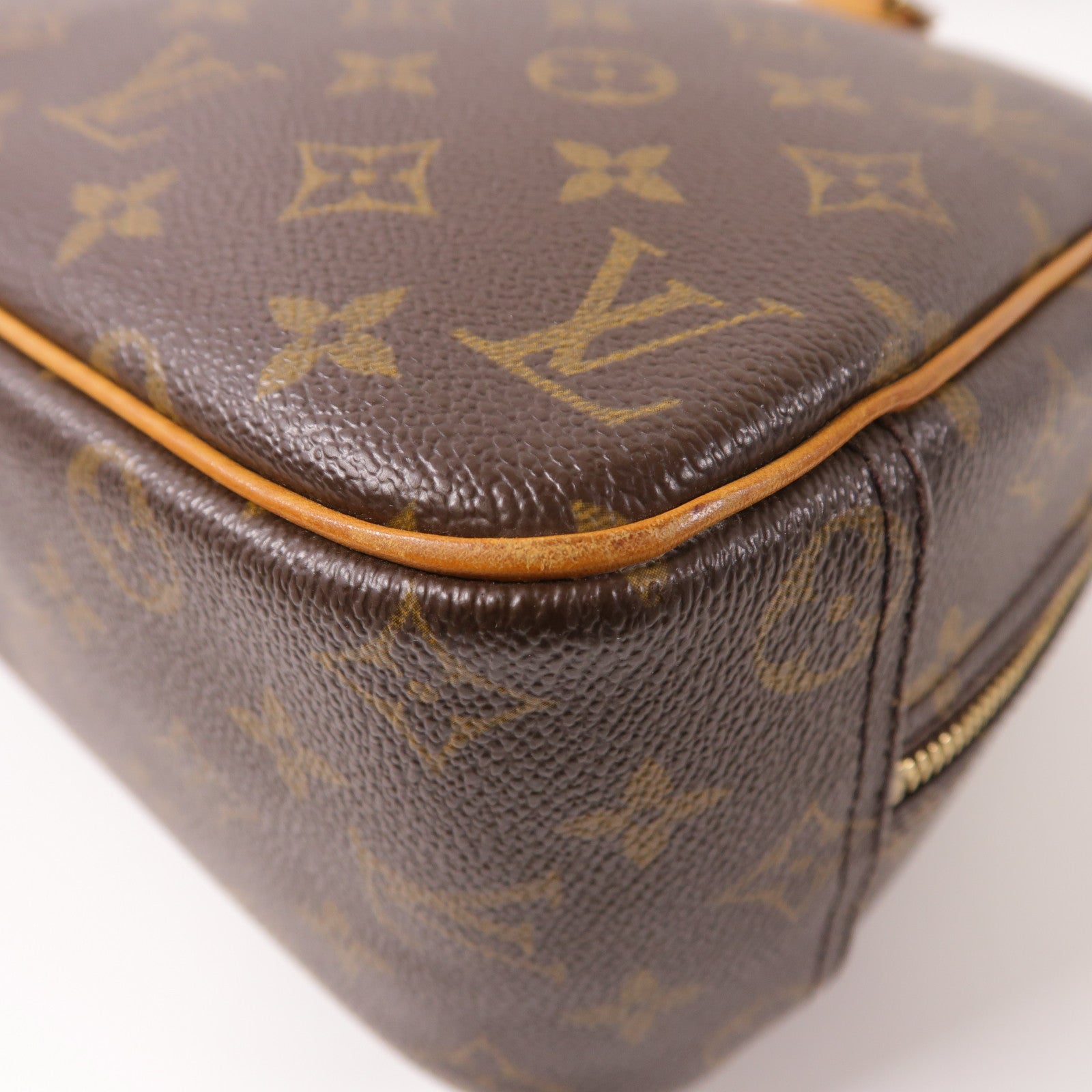 LOUIS VUITTON LV GHW Trouville Hand Bag M42228 Monogram Brown