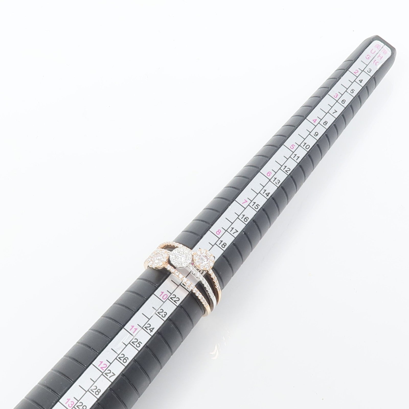 JEWELRY 18K白金/玫瑰金Diamond Ring鑽石戒指US#9.25