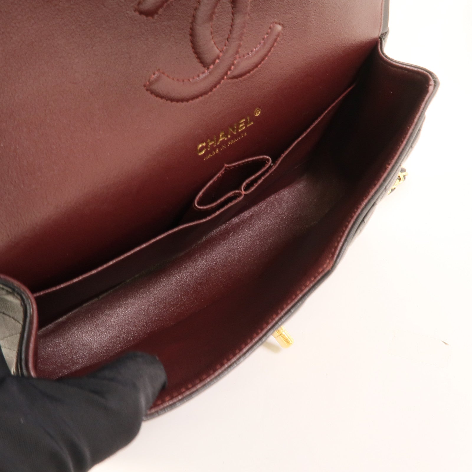 CHANEL 羊皮皮革Classic 25鏈帶肩背袋