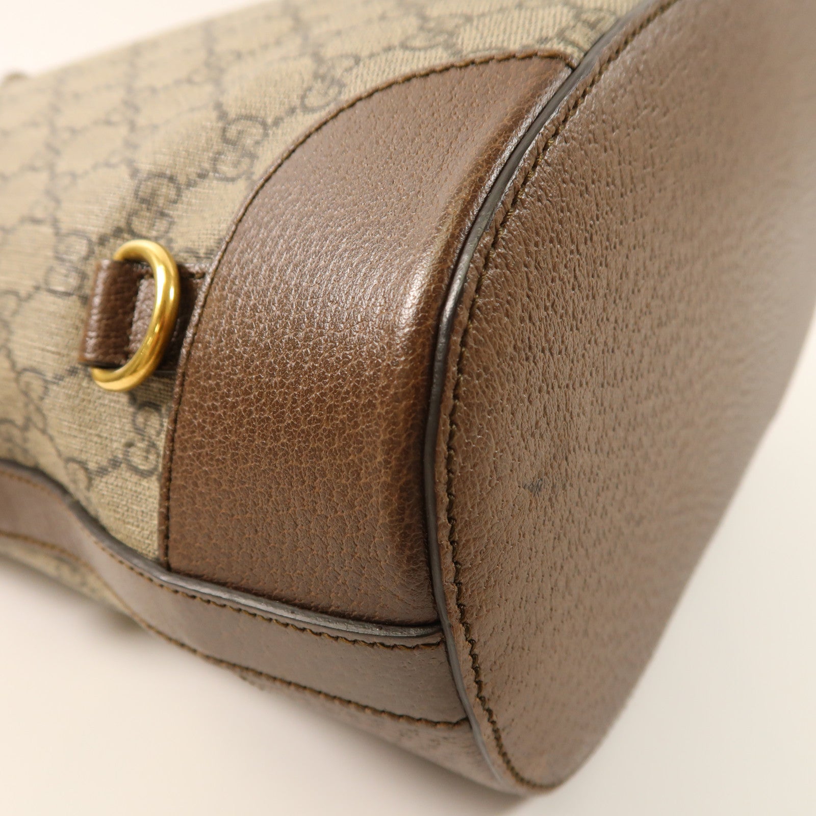 GUCCI 塗層帆布Neo Vintage GG Supreme Backpack金扣肩背袋/背包