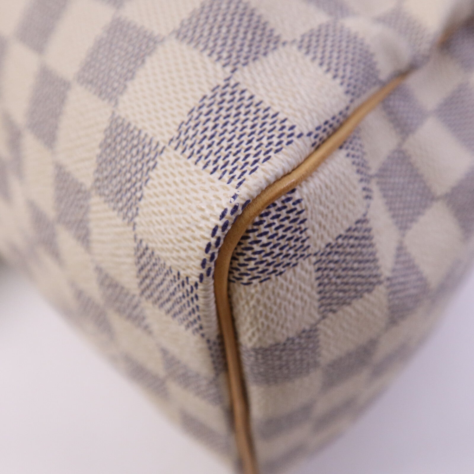 LOUIS VUITTON Damier Azur Speedy 25金扣手挽袋