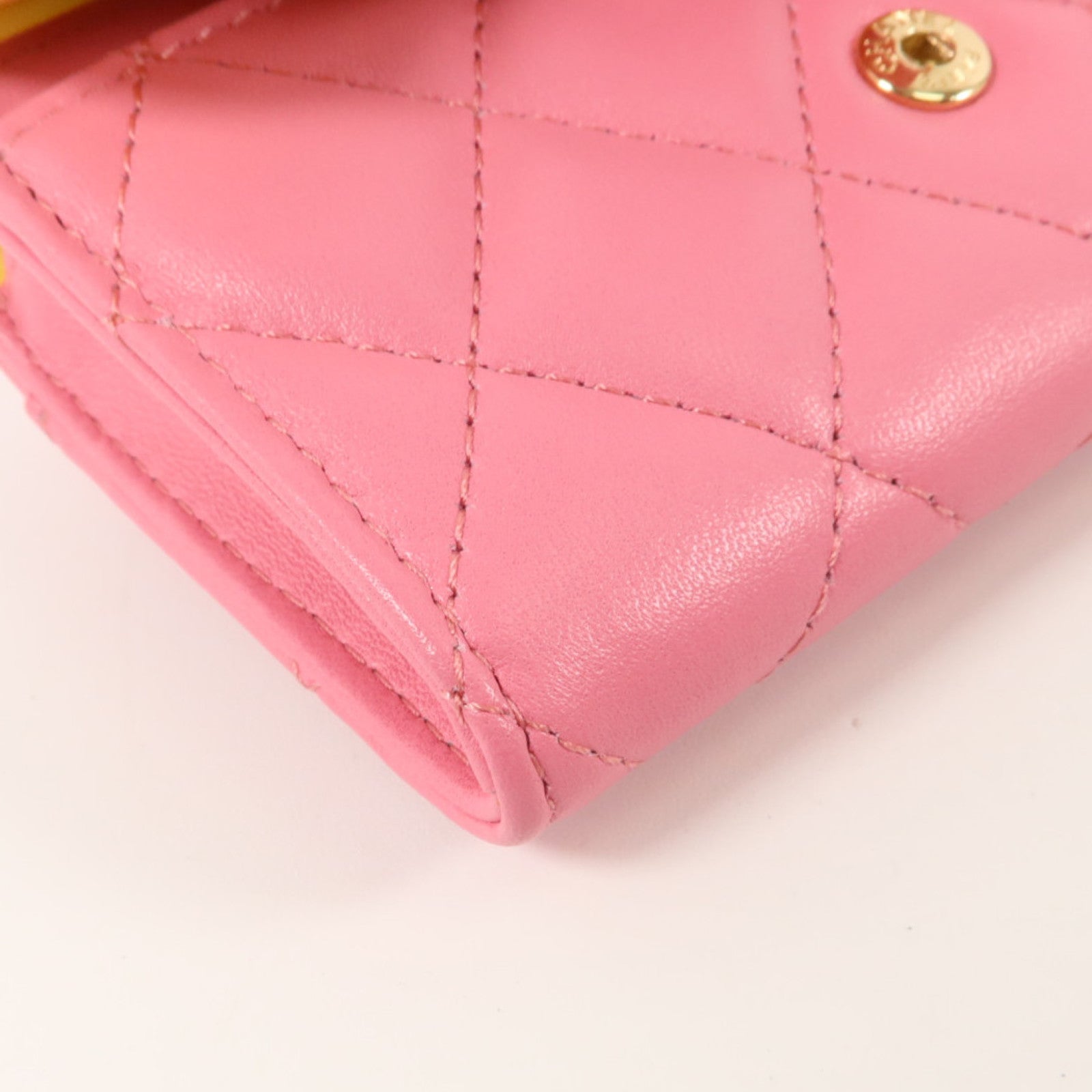 CHANEL 羊皮皮革Card Case金扣卡片套