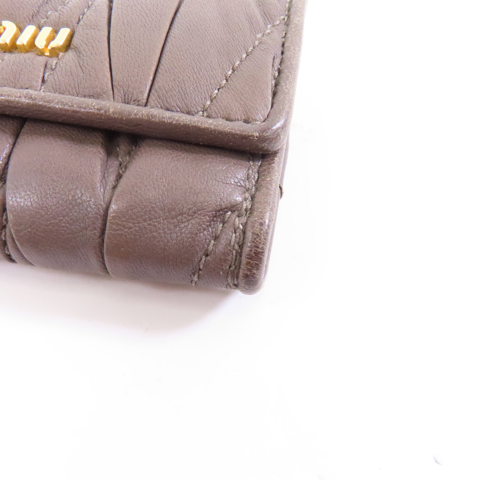 Miu Miu 羊皮皮革Key Case金扣鎖匙包