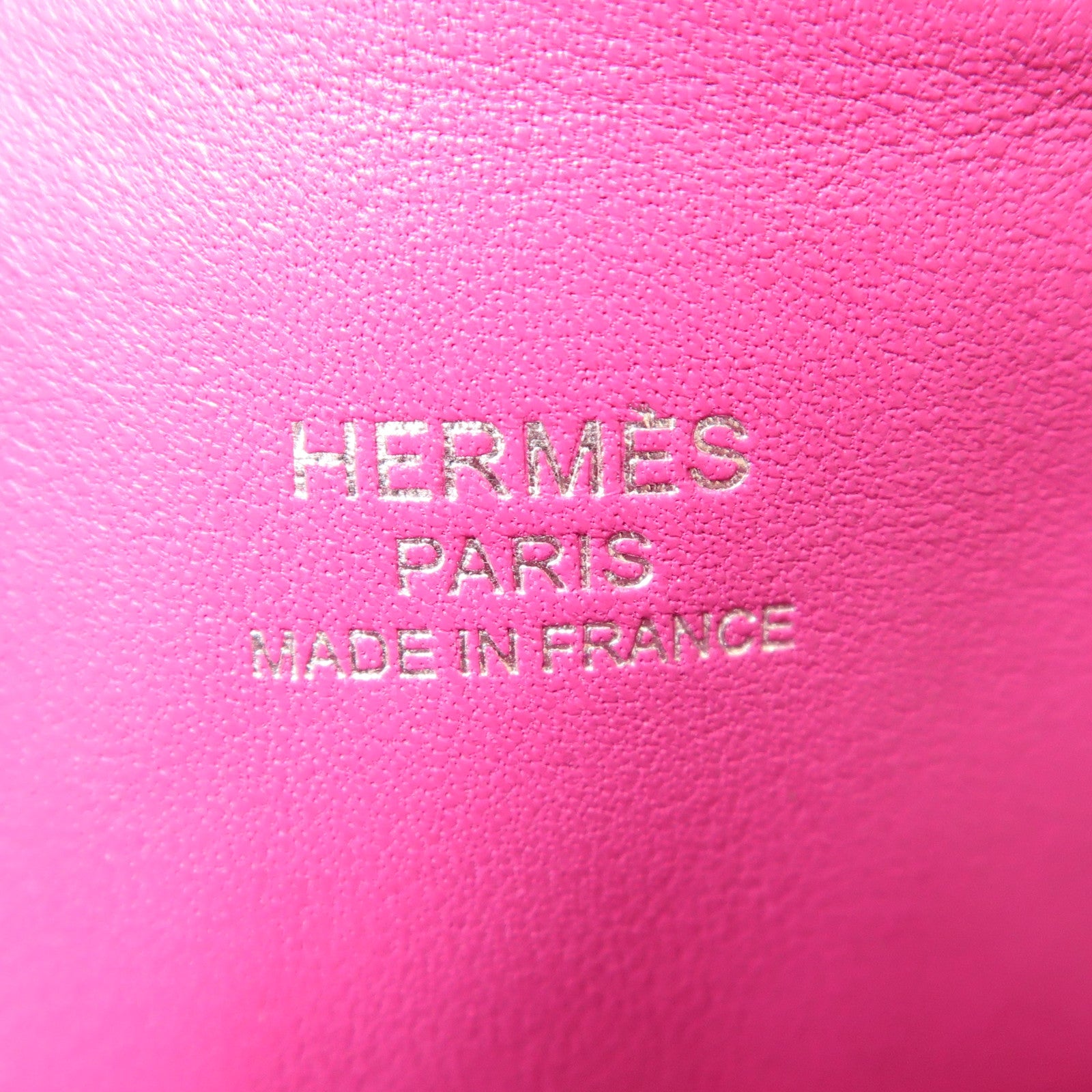 HERMES Chevre皮革Mini Bolide銀扣手挽肩背兩用袋Rose Pourpre