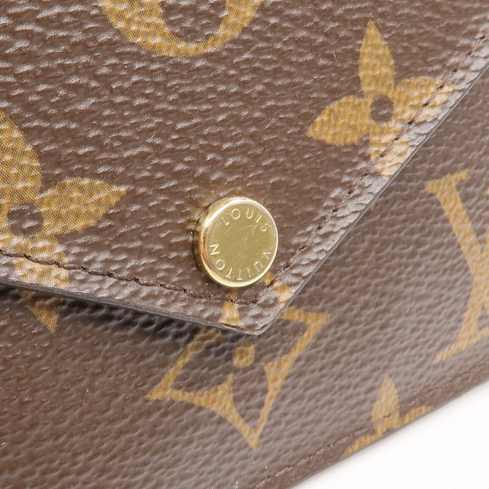 LOUIS VUITTON Monogram Recto Verso金扣卡片套