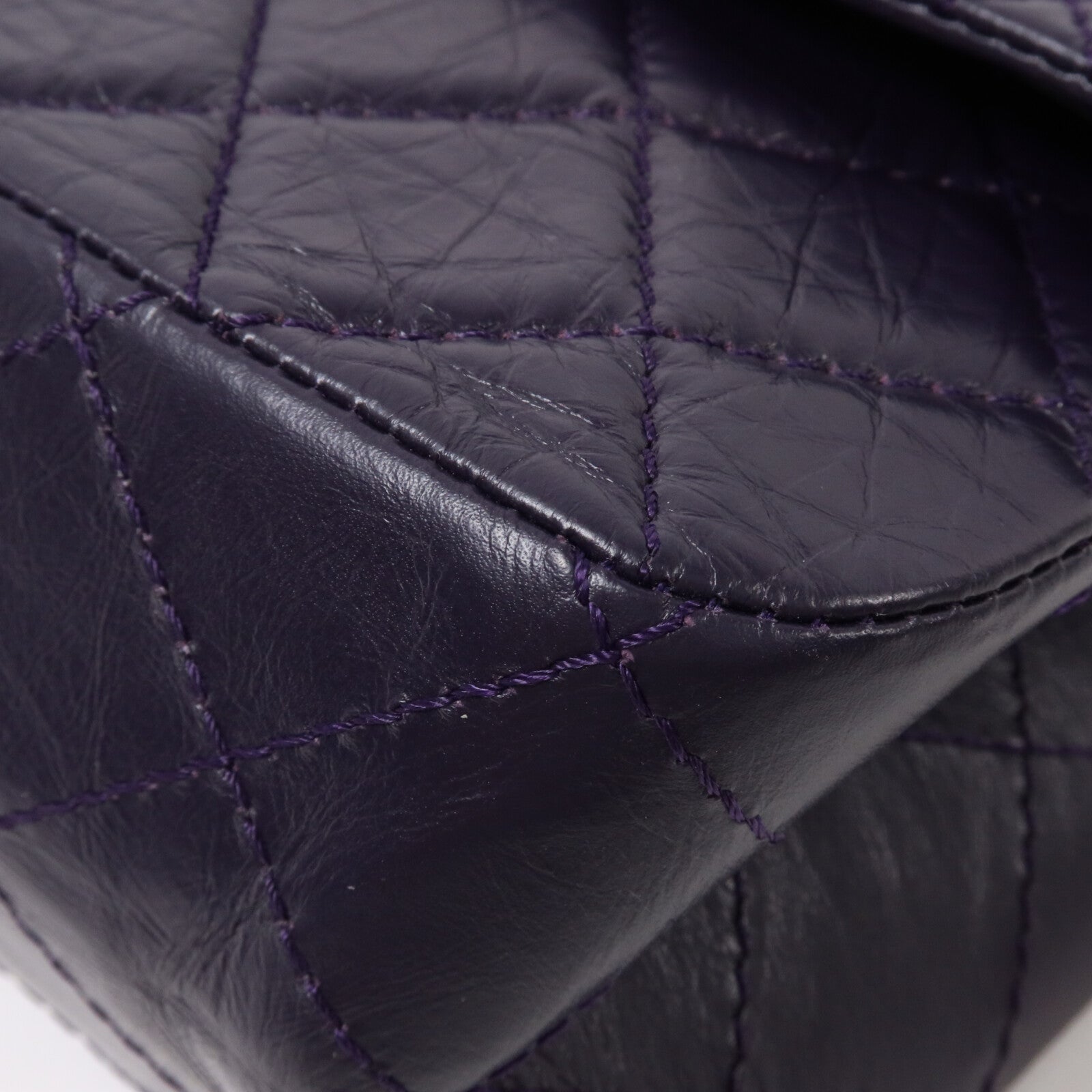 CHANEL 牛皮皮革2.55 Large鏈帶肩背袋