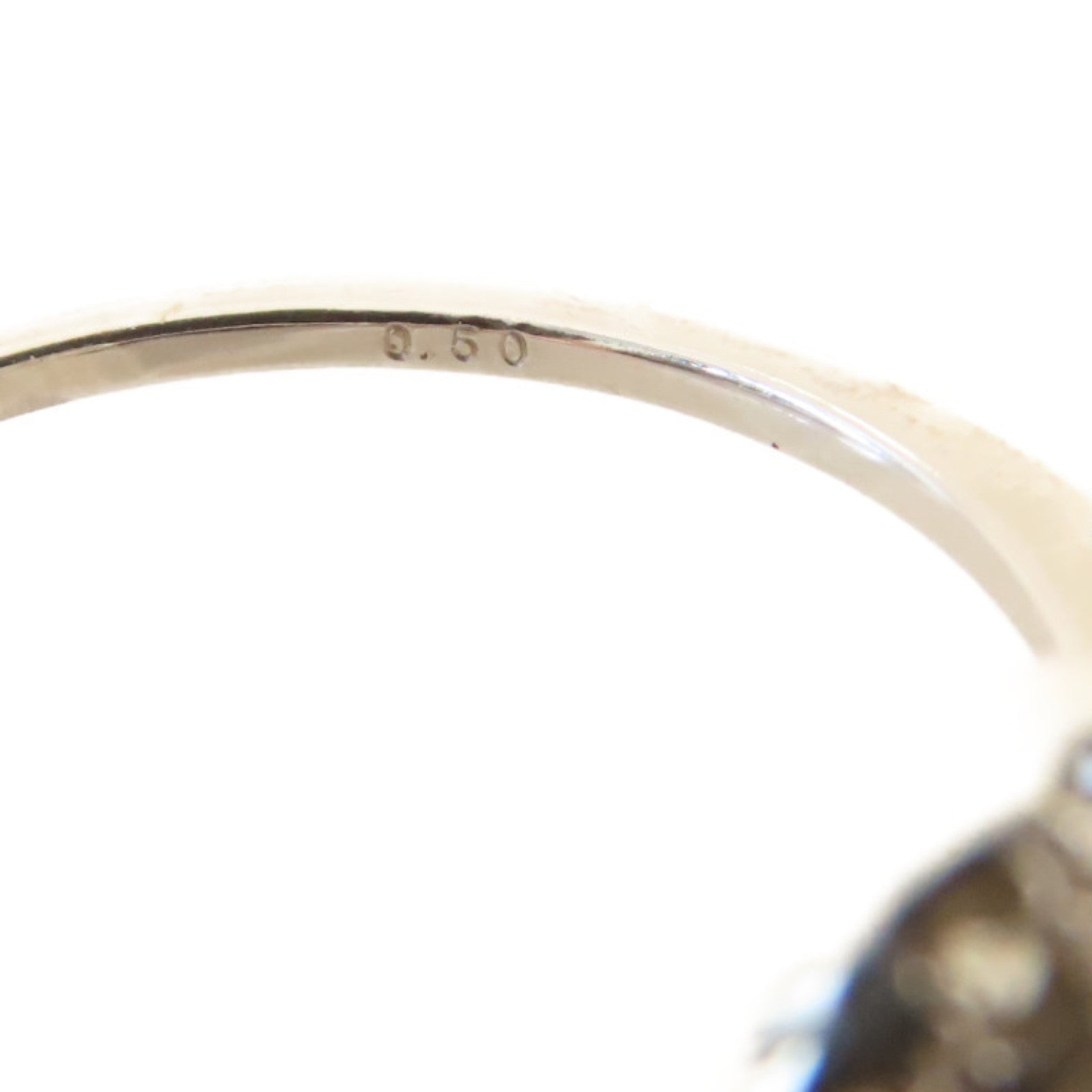 JEWELRY **【激減優惠】18K白金/0.50ct鑽石Diamond Ring戒指US#6.25