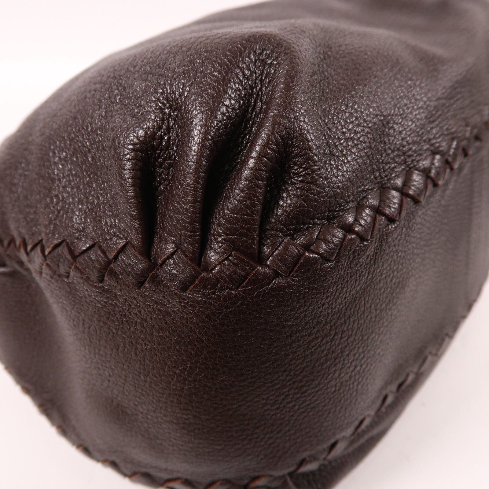 BOTTEGA VENETA 牛皮皮革Hand Bag手挽袋棕色