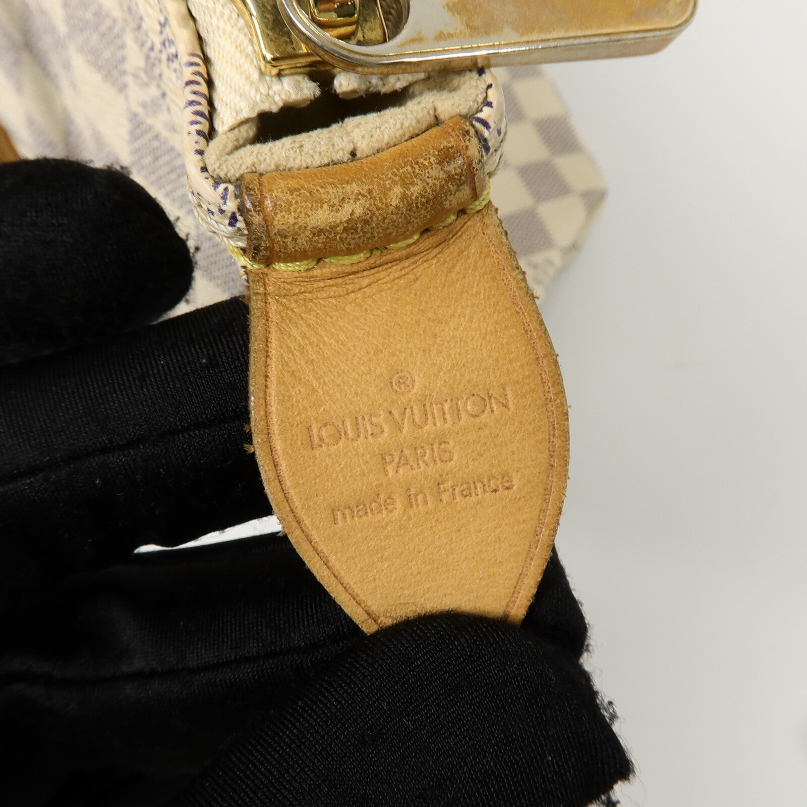 LOUIS VUITTON Damier Azur Saleya MM肩背袋