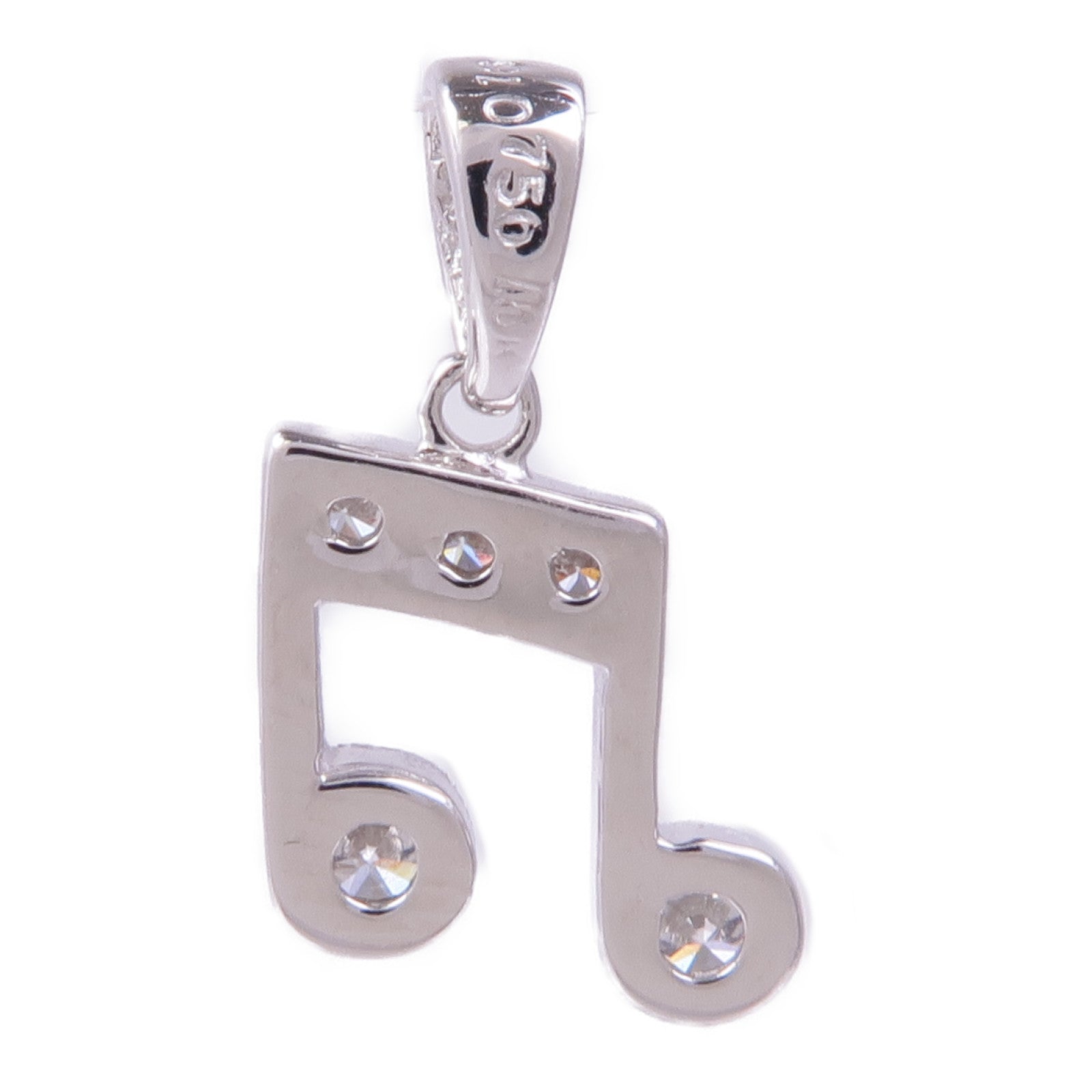 JEWELRY 18K白金Diamond Pendant Top鑽石吊墜