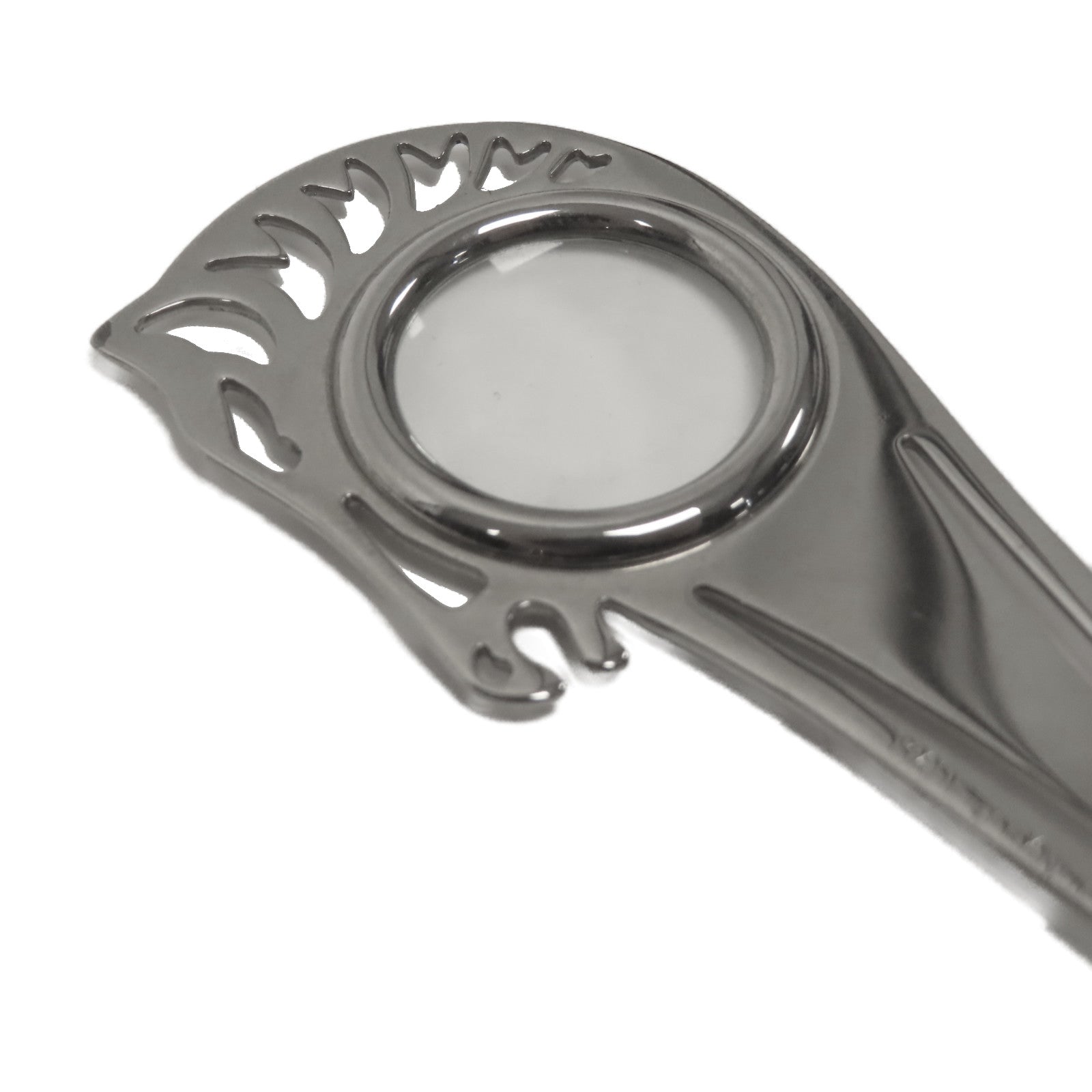 HERMES 【激減優惠】金屬Horse Magnifying Glass放大鏡萬字夾銀色
