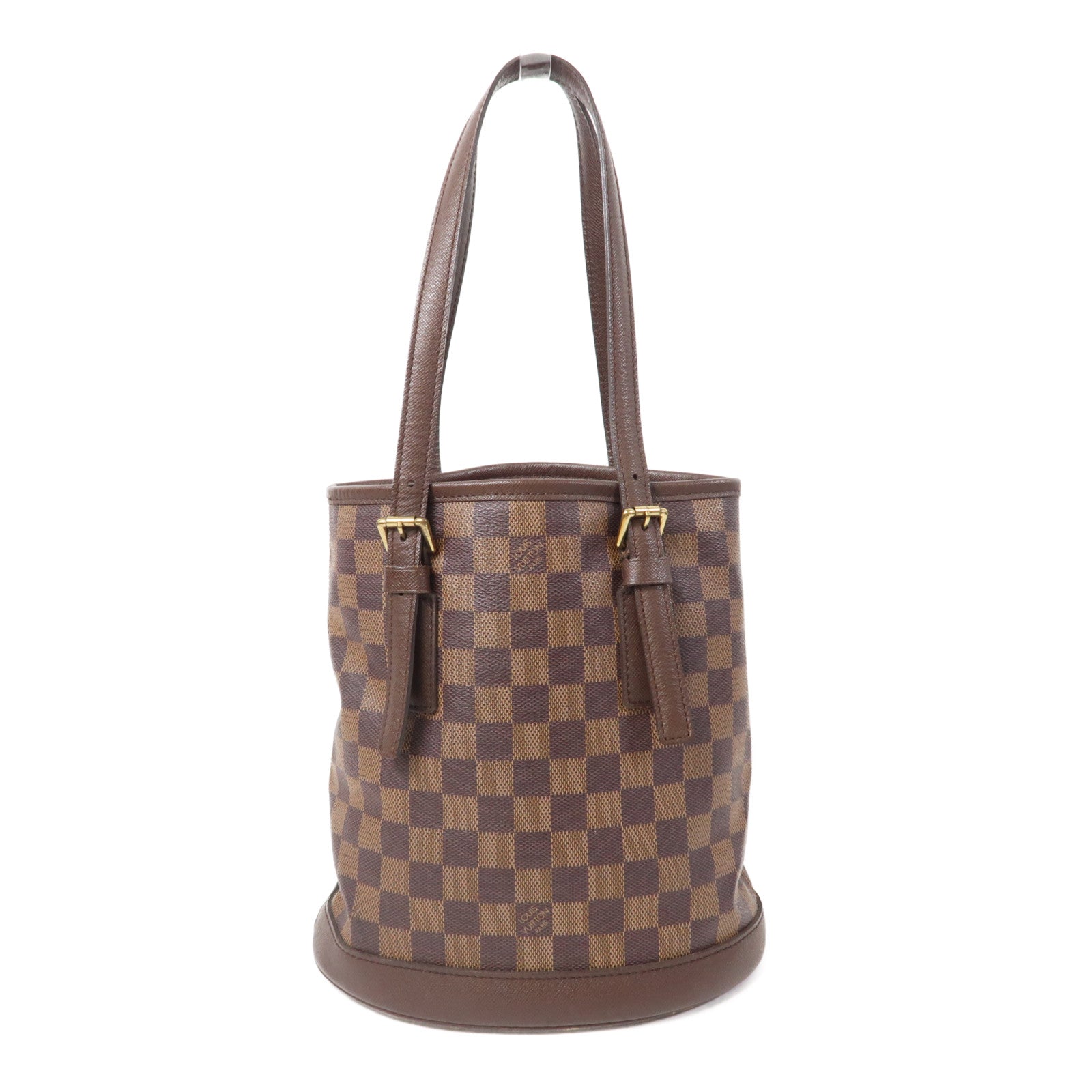 LOUIS VUITTON Damier Marais金扣肩背袋啡色